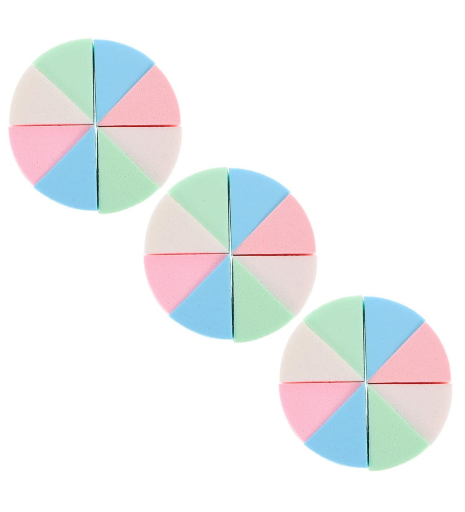 minkissy 3 Sets Triangular Sponge Puff Triangle Sponge Powder Puff Finger Setting Powder Puff Powder Puffs Girls Makeup Foundation Latex Makeup Sponge for Women Sector Miss Wedges Emulsion - Buy Online on GoSupps.com