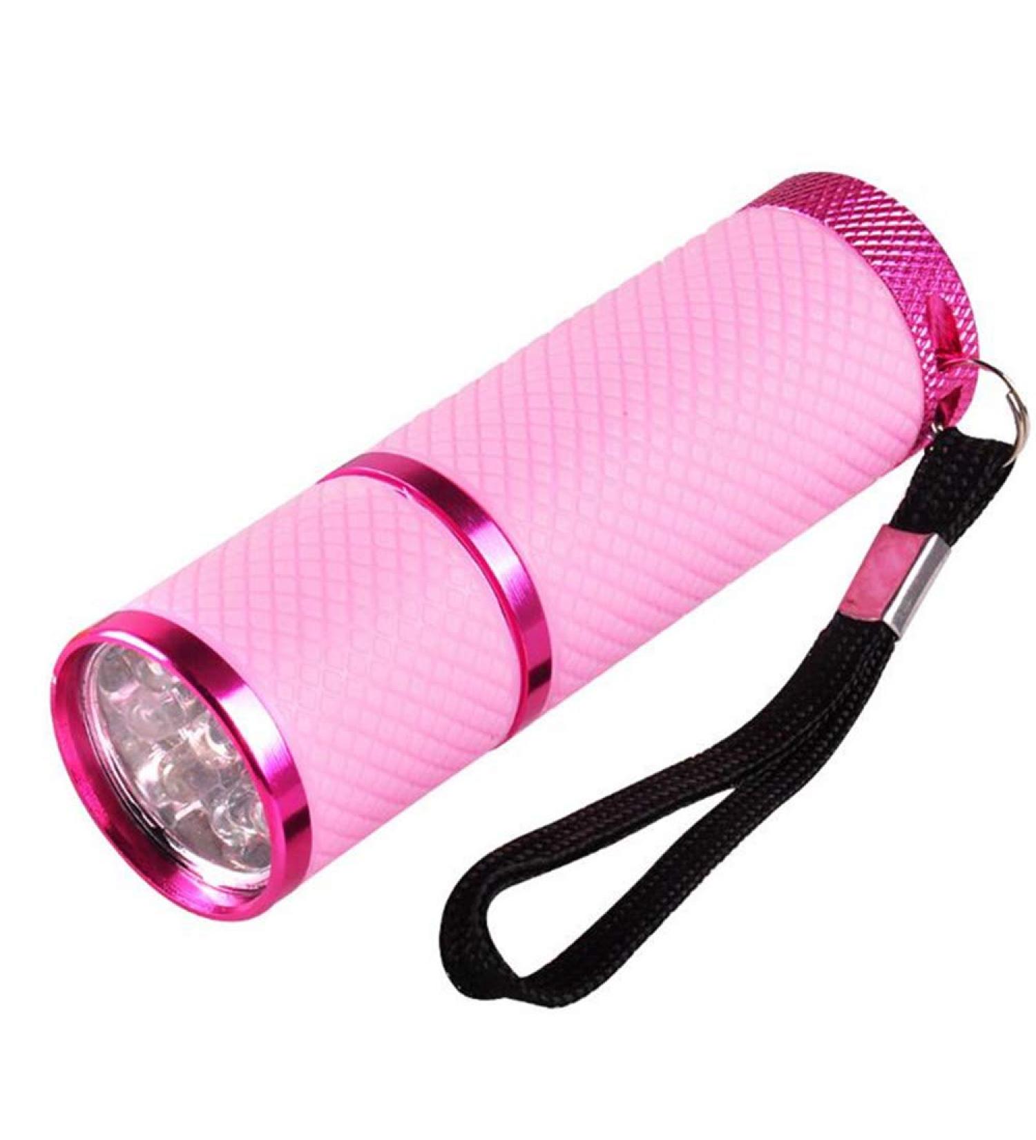 Anself Mini UV Gel Curing Lamp Handheld Nail Dryer Flashlight - 9 LEDs 395nm UV Detector for Facial M-ask - Buy Online on GoSupps.com