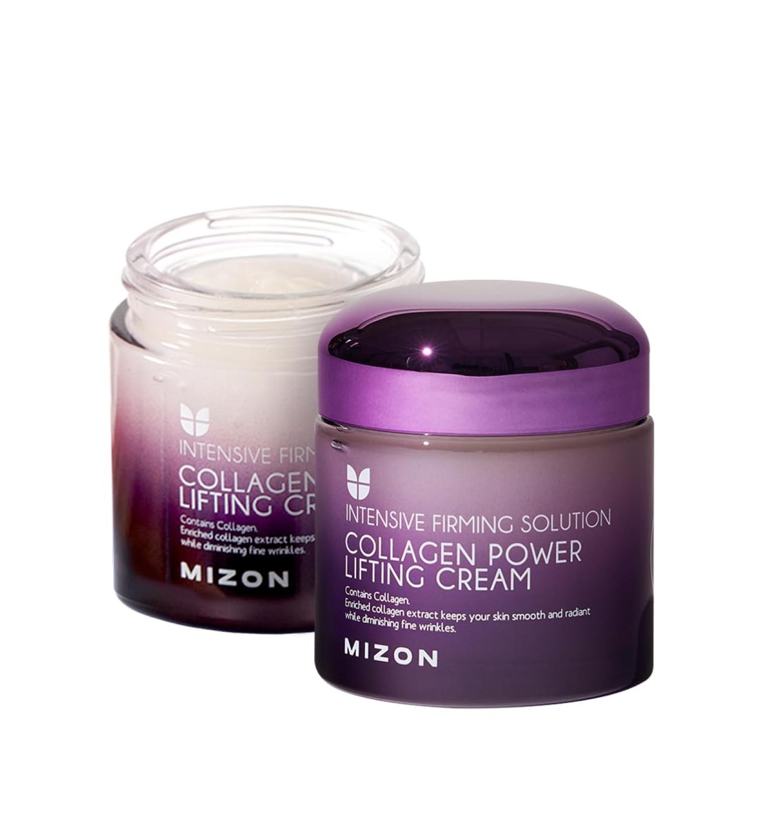  Mizon Collagen Power Lifting Cream (75ml) Day and Night Anti-Aging and Intensive Moisturizing 75% Marine Collagen Reduce Fine Lines and Age Spots Korean Skin Care - Buy Online on GoSupps.com