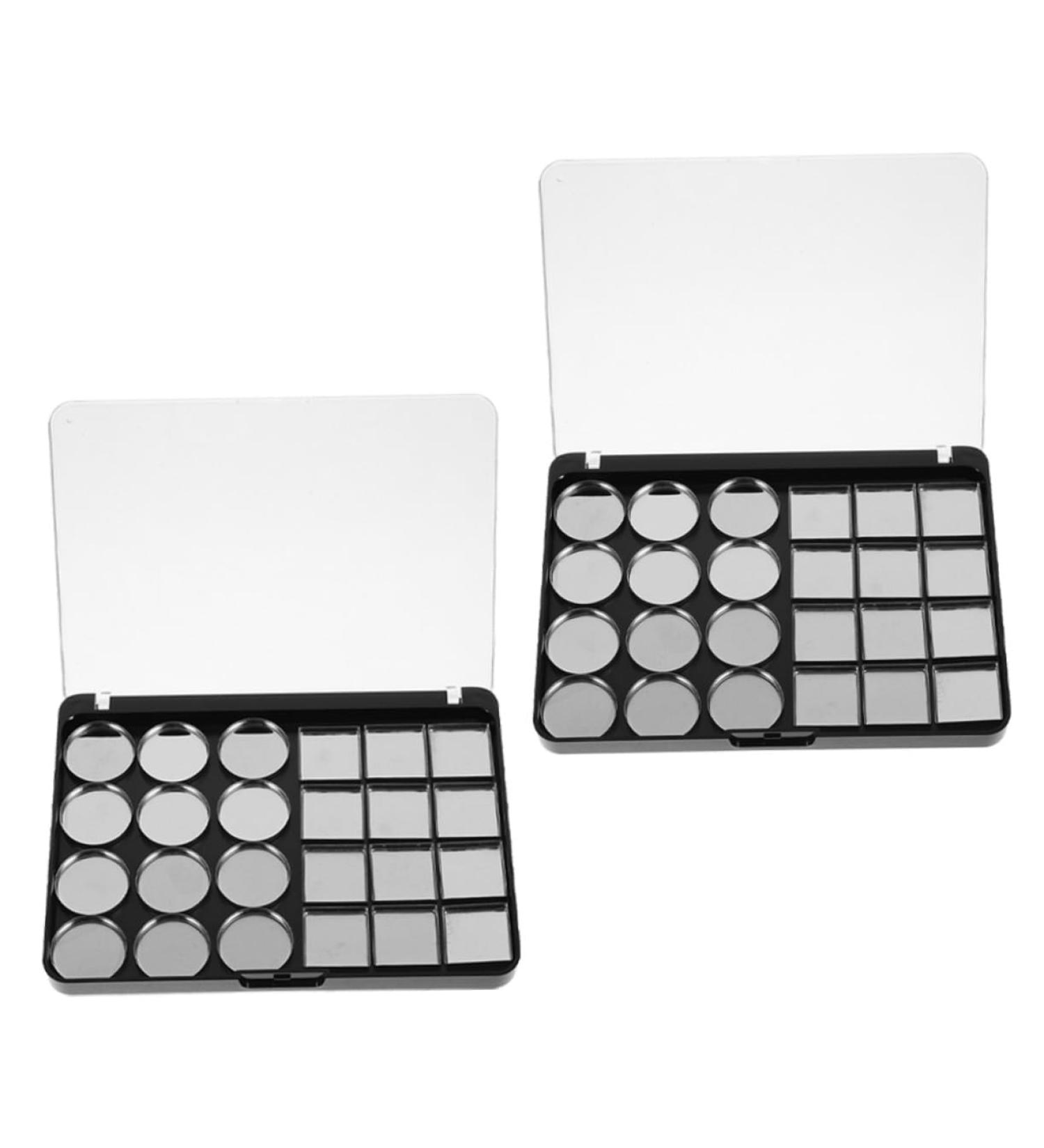 Palette De Maquillage Vide Magn tique 2 Pi ces 24 Godets 2080 Noir Multifonction Diy Pour Professionnels Et Amateurs Organisation Fards Paupi res Portable - Buy Online on GoSupps.com