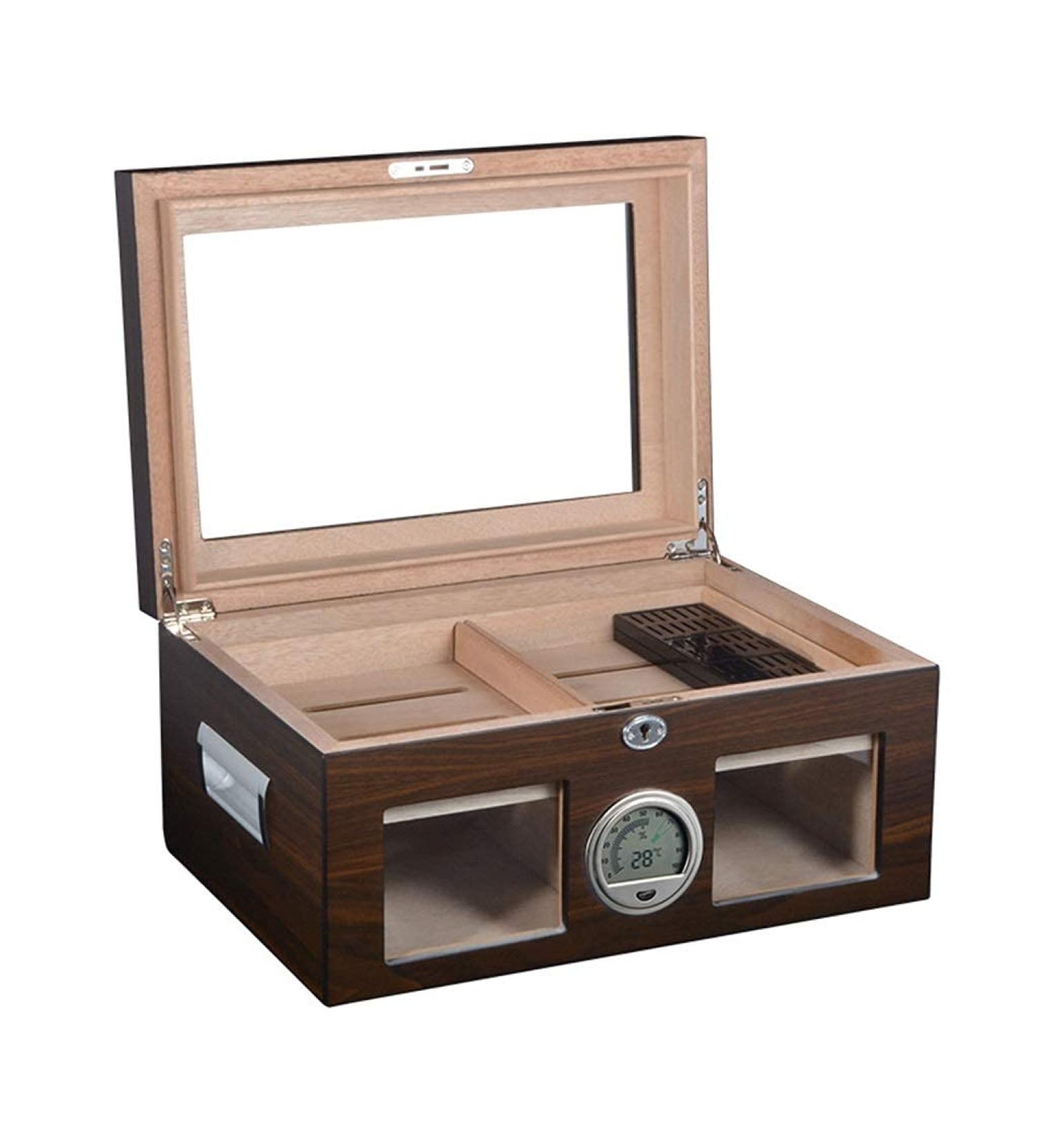 Cigar Box Double-Layer Cigar Humidifier Sealed Cigar Storage Box - Buy Online on GoSupps.com
