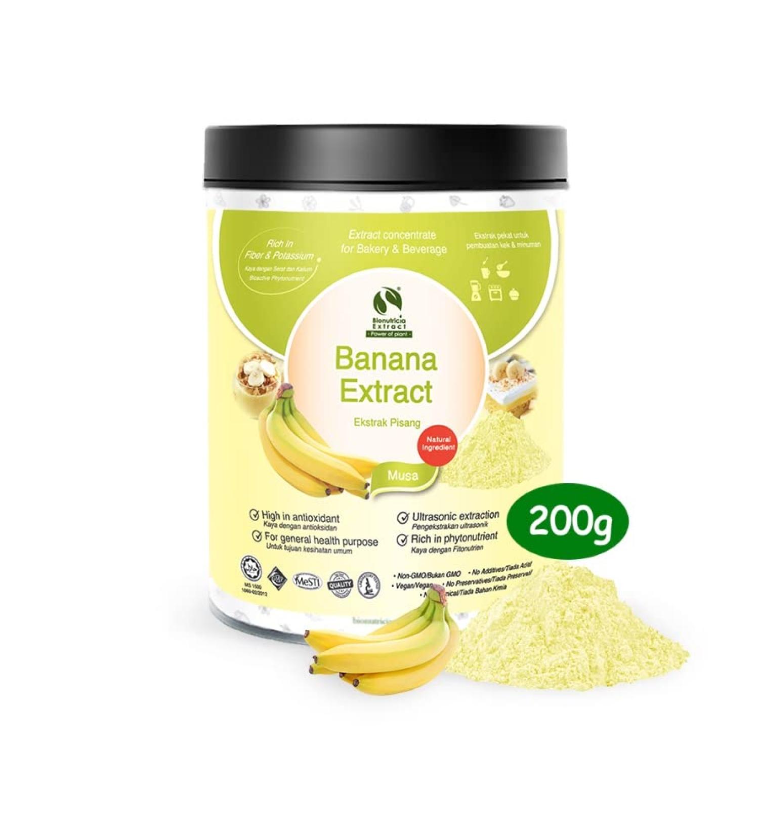 8x Tropical Aroma Banana Extract Powder 200g+Flavonoids and Amines balance High Antioxidant to Reduce of Heart - Buy Online on GoSupps.com
