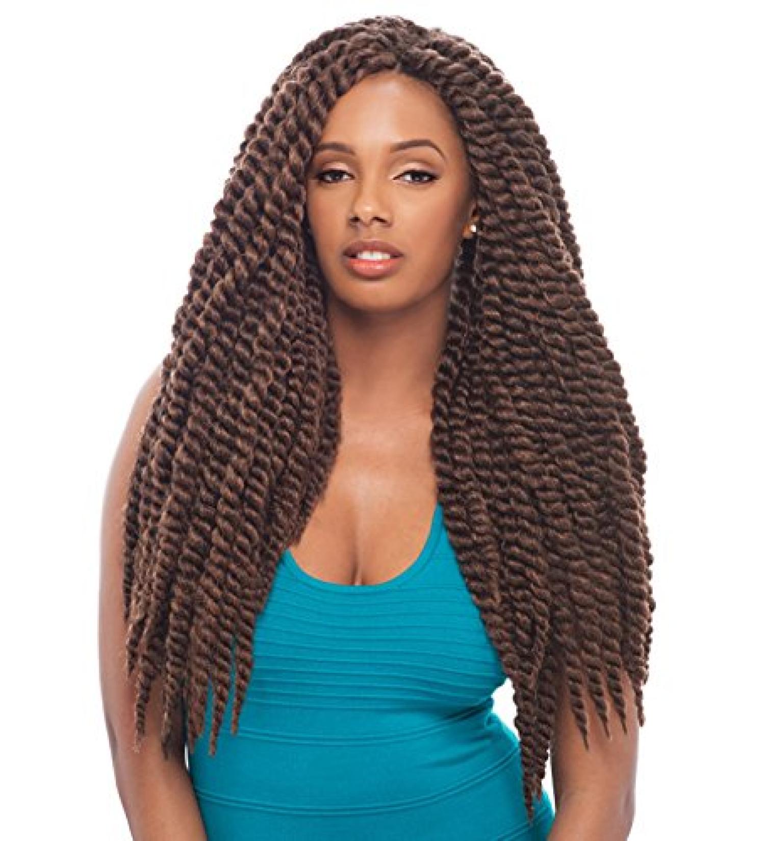 Janet Collection Noir 2X Mambo Twist Braid 24" - Off Black - Premium Quality Hair Extensions for International Shipping - Buy Online on GoSupps.com
