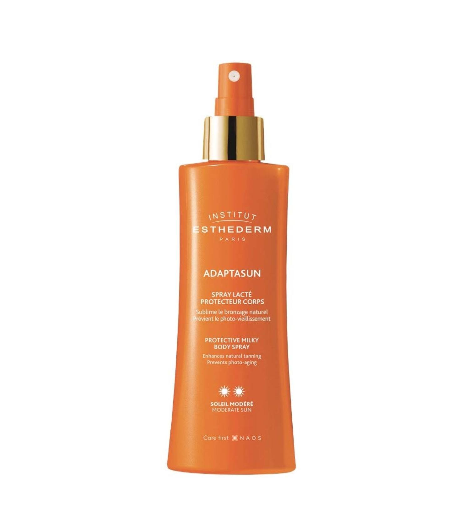 Institut Esthederm Adaptasun Protective Milky Body Spray 150ml - Moderate Sun | Buy Internationally for Ultimate Sun Protection - Buy Online on GoSupps.com