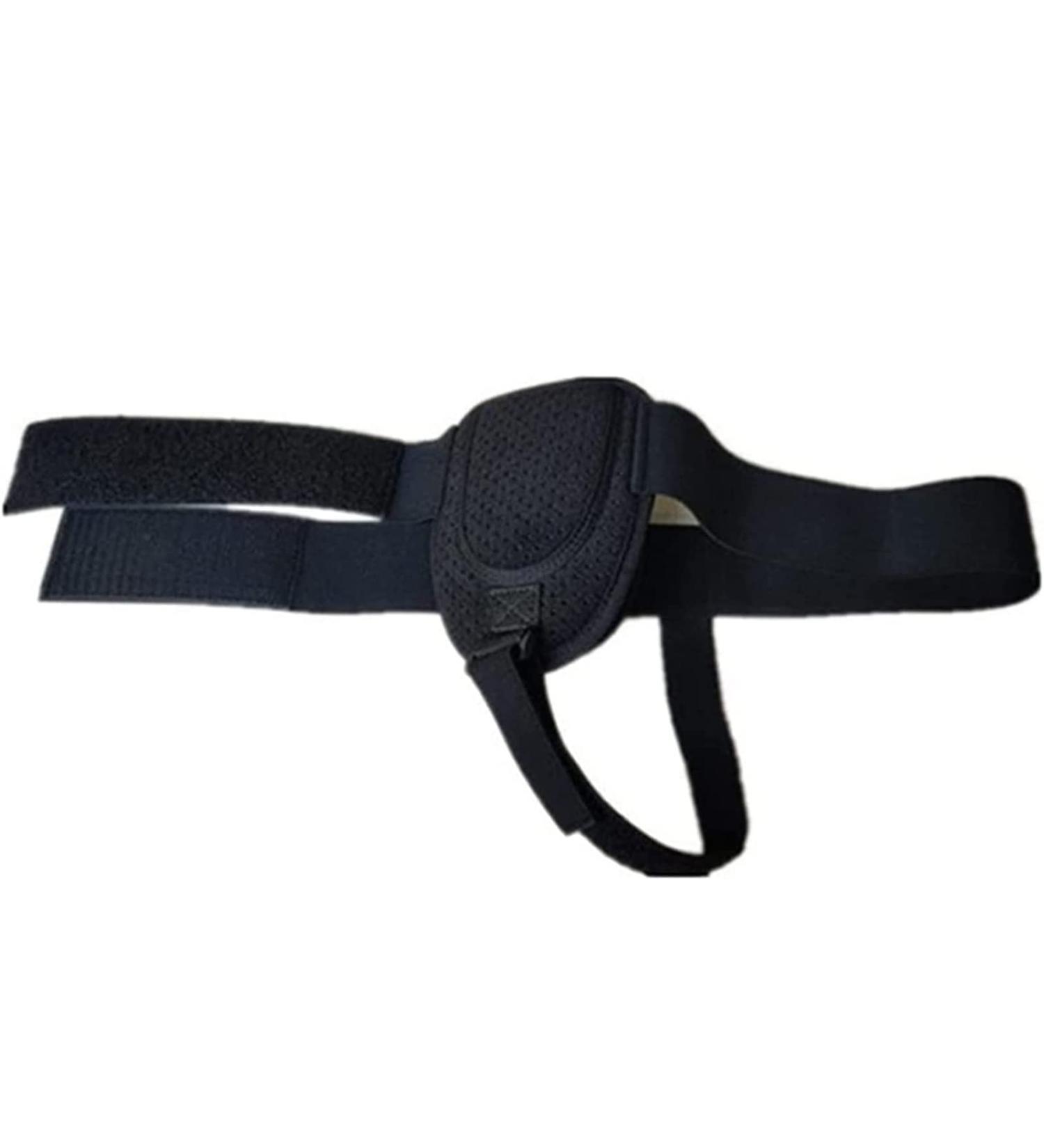 Samnuerly Adjustable Inguinal Hernia Belts for Men - Left & Right Side Support - Comfortable Stripped Design - Buy Online on GoSupps.com