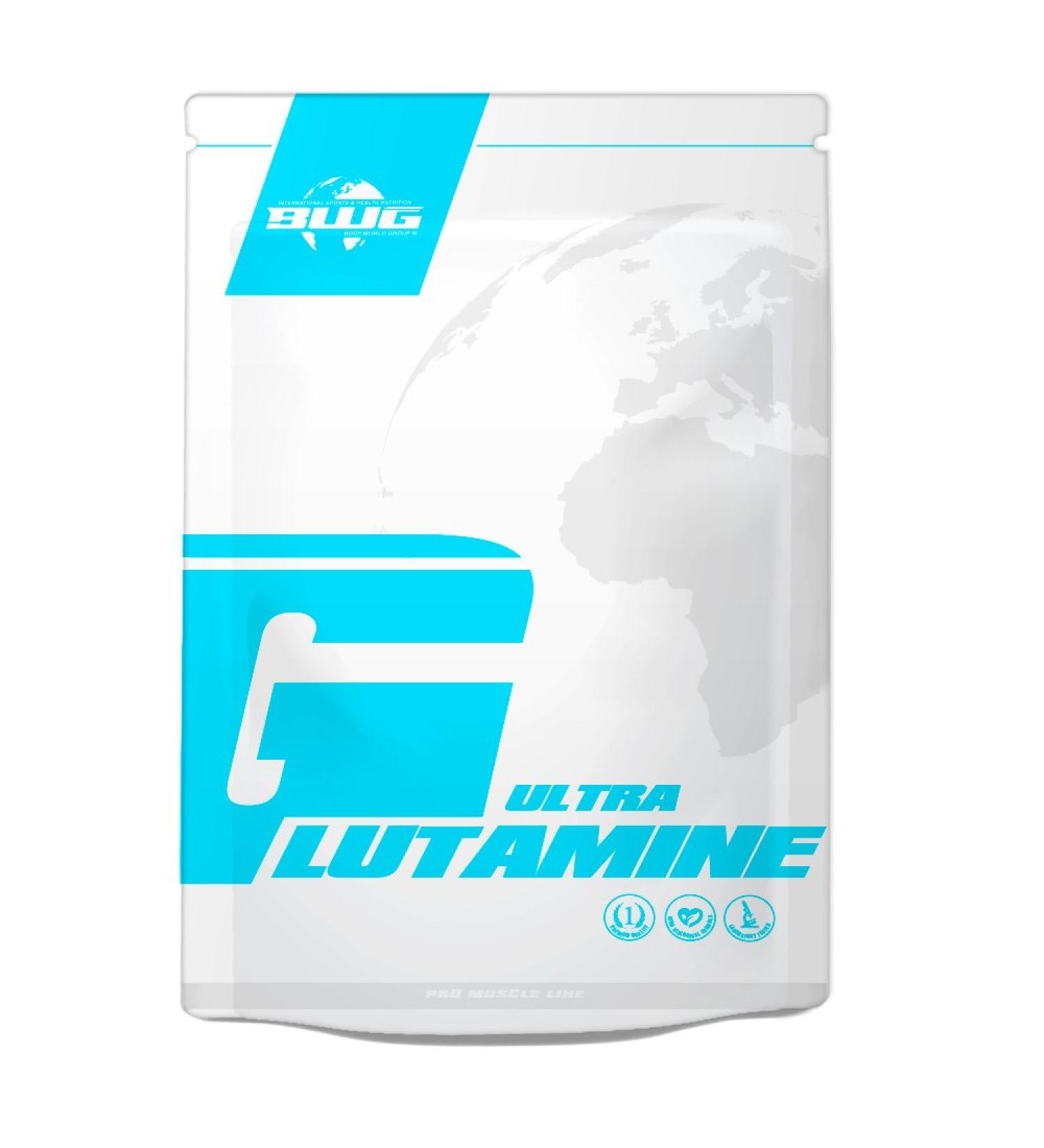 BWG 100% L-Glutamin Ultrapure Pulver - Hochdosiert Premium-Qualit t f r Muskelaufbau Krafttraining & Bodybuilding (1 x 500g) - Buy Online on GoSupps.com