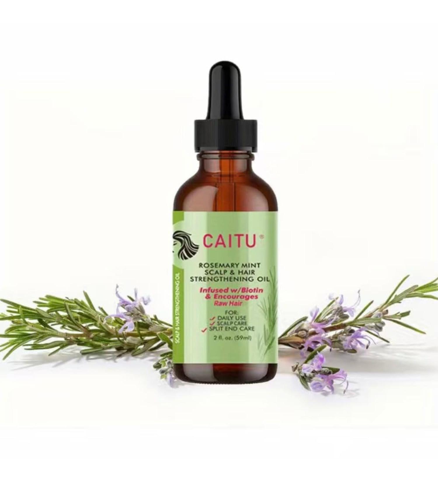 100% Pure Rosemary Oil from Greece with Biotin | CAITU for Hair Follicle Stimulation & Thickening - Buy Online on GoSupps.com