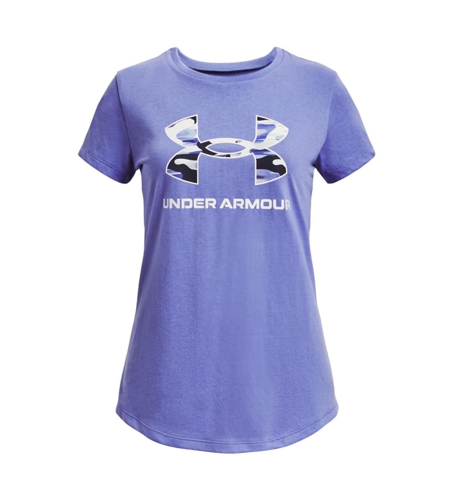 Under Armour Girls' Live Sportstyle Graphic Short-Sleeve T-Shirt (495) Baja Blue / / White Small