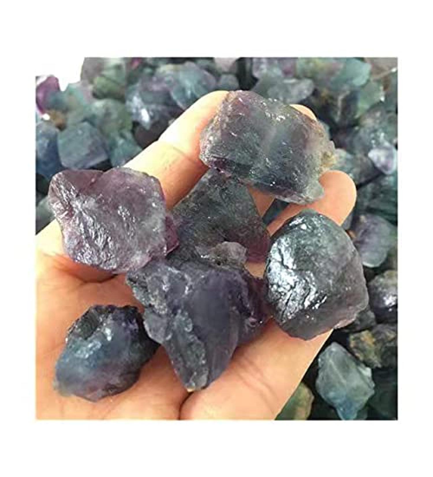 Natural Gemstone Rainbow Fluorite Rough raw Crystals Stones for feng Shui 300g - Buy Online on GoSupps.com