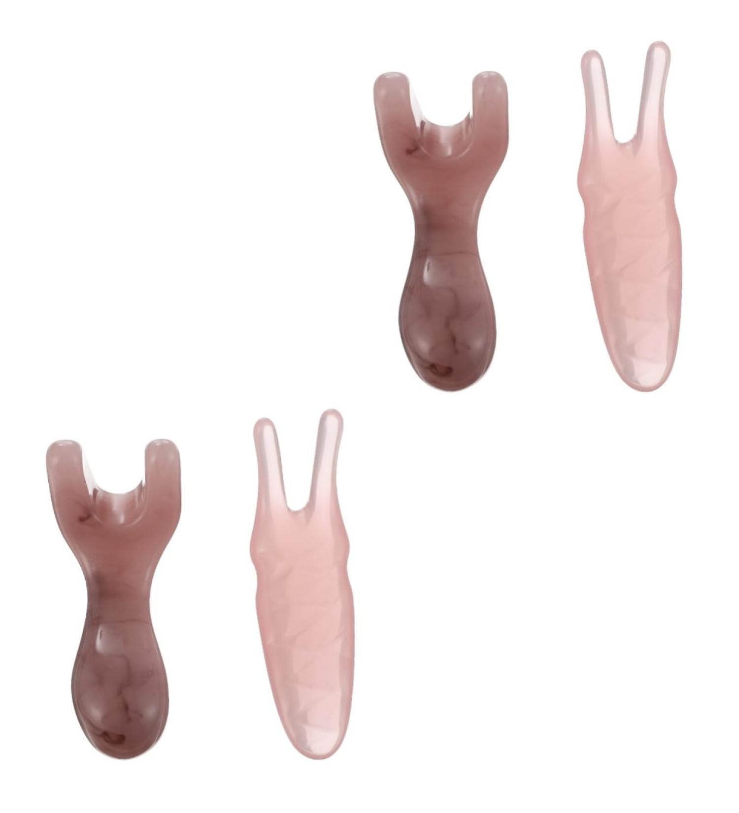 Frcolor 4-Piece Jade Face Massage Tool Set Nasal Spa Board & Body Massage Pencil | Best Beauty Spa Essentials for Glowing Skin - Buy Online on GoSupps.com