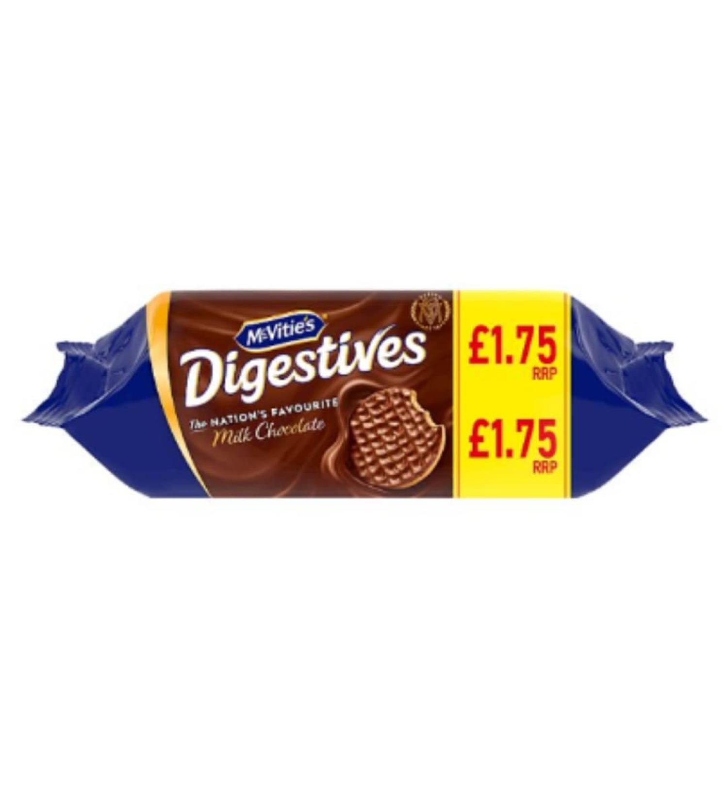 London Grocery McVitie's Milk Chocolate Digestif 266g (pack of 15 x 266g)