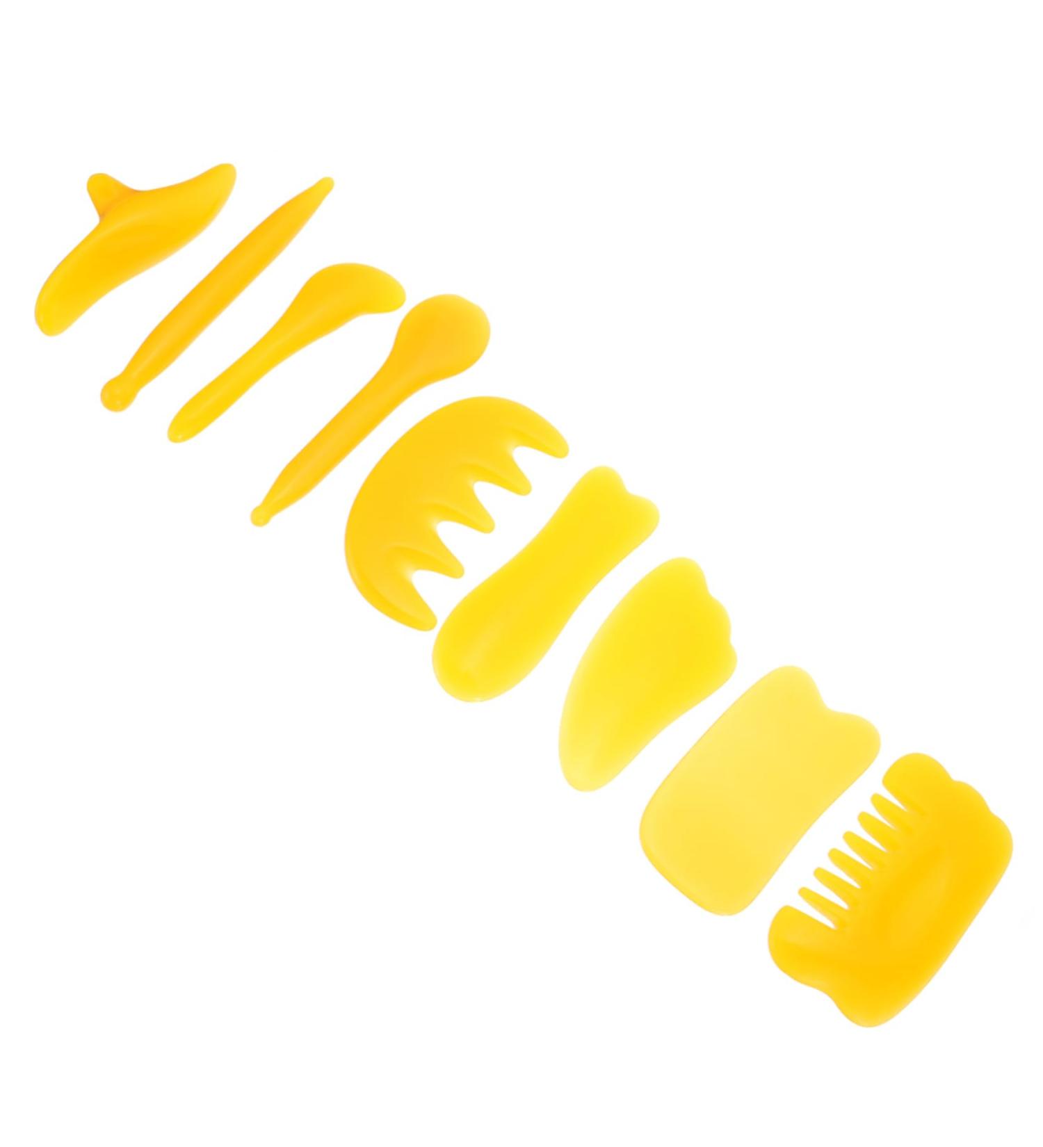 Beaupretty 9-Piece Massage Gua Sha Facial Tool Set - Spa Skin Care Essentials for Glowing Skin - Buy Online on GoSupps.com