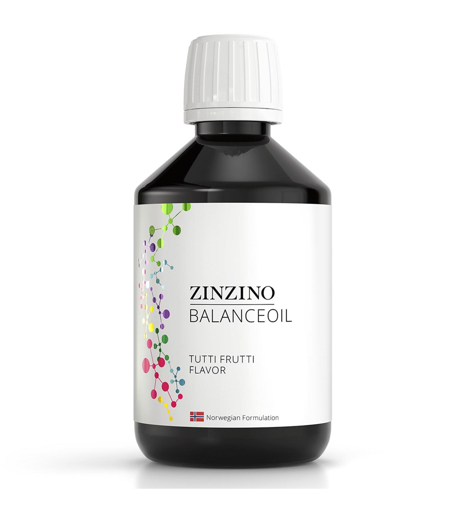 Zinzino - BalanceOil+ Tutti Frutti - Fish Oil Supplement for Kids with Extra Virgin Olive Oil Omega-3 (EPA+DHA) Olive Polyphenols - (300 ml) - Buy Online on GoSupps.com