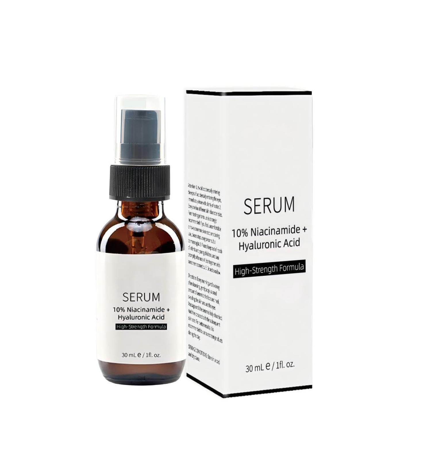 Brightening Hydrating Serum with Niacinamide and Hyaluronic Acid Lightweight Moisturizer for Dry Skin Relief and Glowing Skin - Buy Online on GoSupps.com