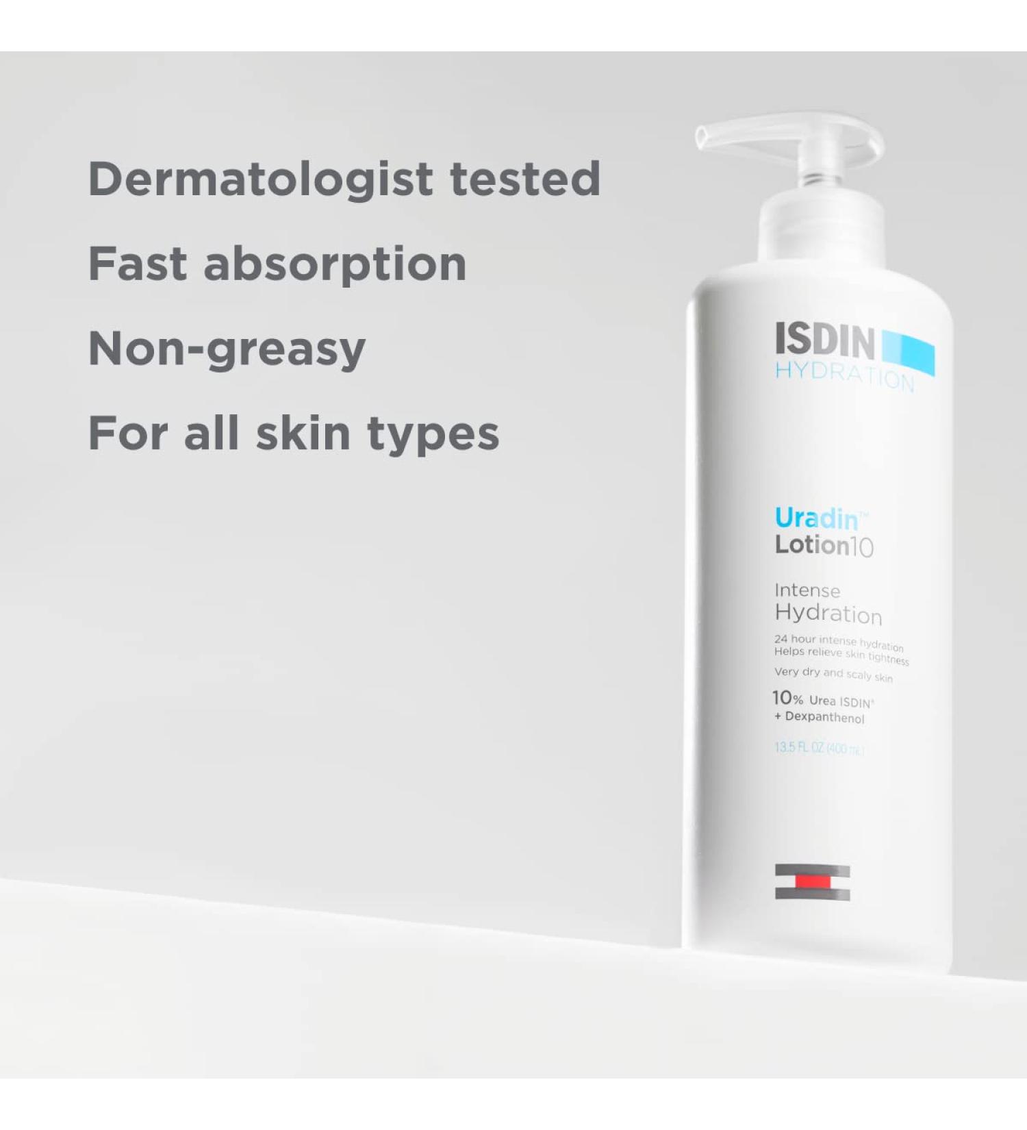 ISDIN Uradin10 Intense Hydration Body Lotion 13.5 Oz | Fast Absorbing & Dermatologically Tested - Buy Online on GoSupps.com