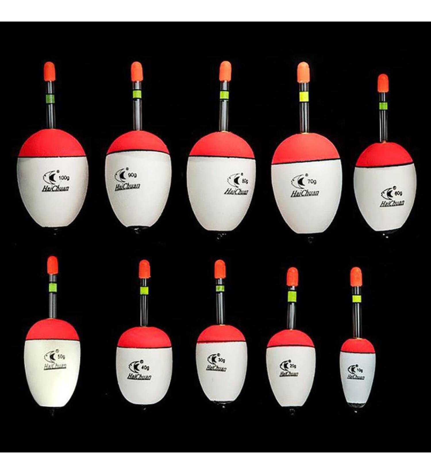 10-100g Fishing Floats EVA Luminous Floats for Sea Fishing Carp Accessories 10 Sizes to Choose 80g