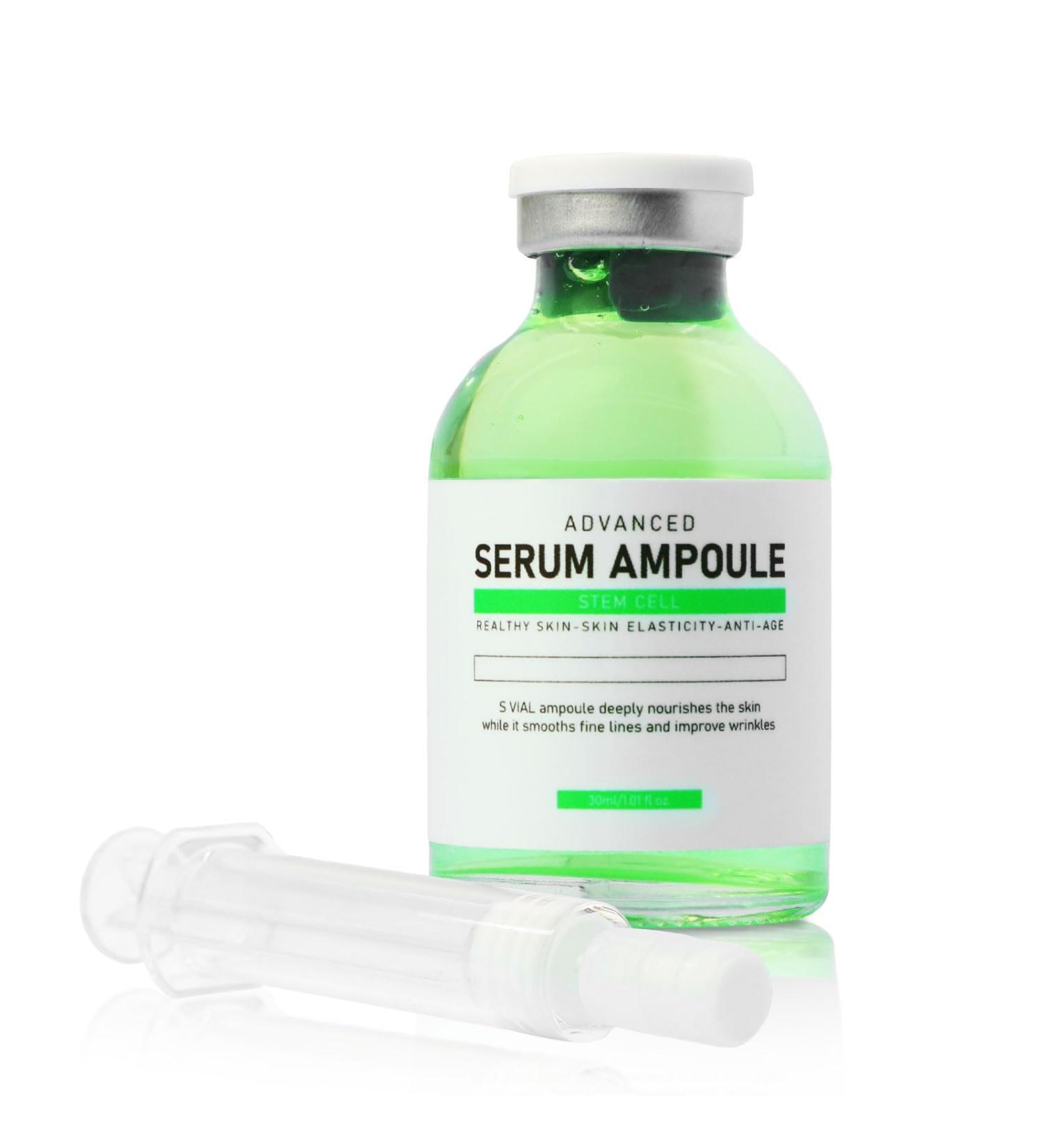 Korean Advanced Microneedling Serum Ampoule Hyaluronic Acid Stem Cell Face Hydrating Micro Pen Kit - Buy Online on GoSupps.com