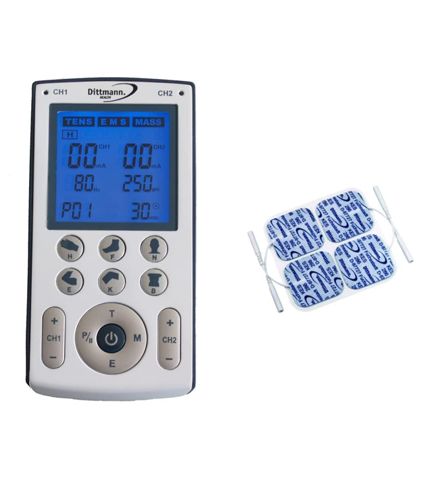 Buy Dittmann 3 in 1 Tens Massager TEN250 & Sports Adhesive Electrodes - Original Dittmann 4x4 cm Bundle - International Shipping Available - Buy Online on GoSupps.com
