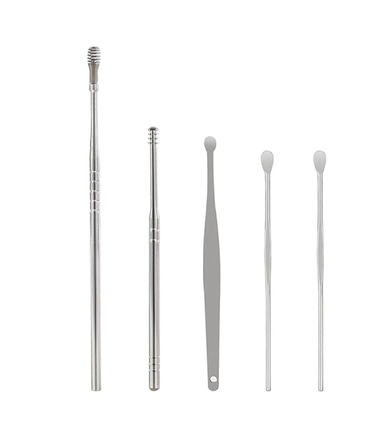Stainless Steel Ear Cleaning Set with Saline Solution - Ear Wax Removal and Piercing Care - Buy Online on GoSupps.com