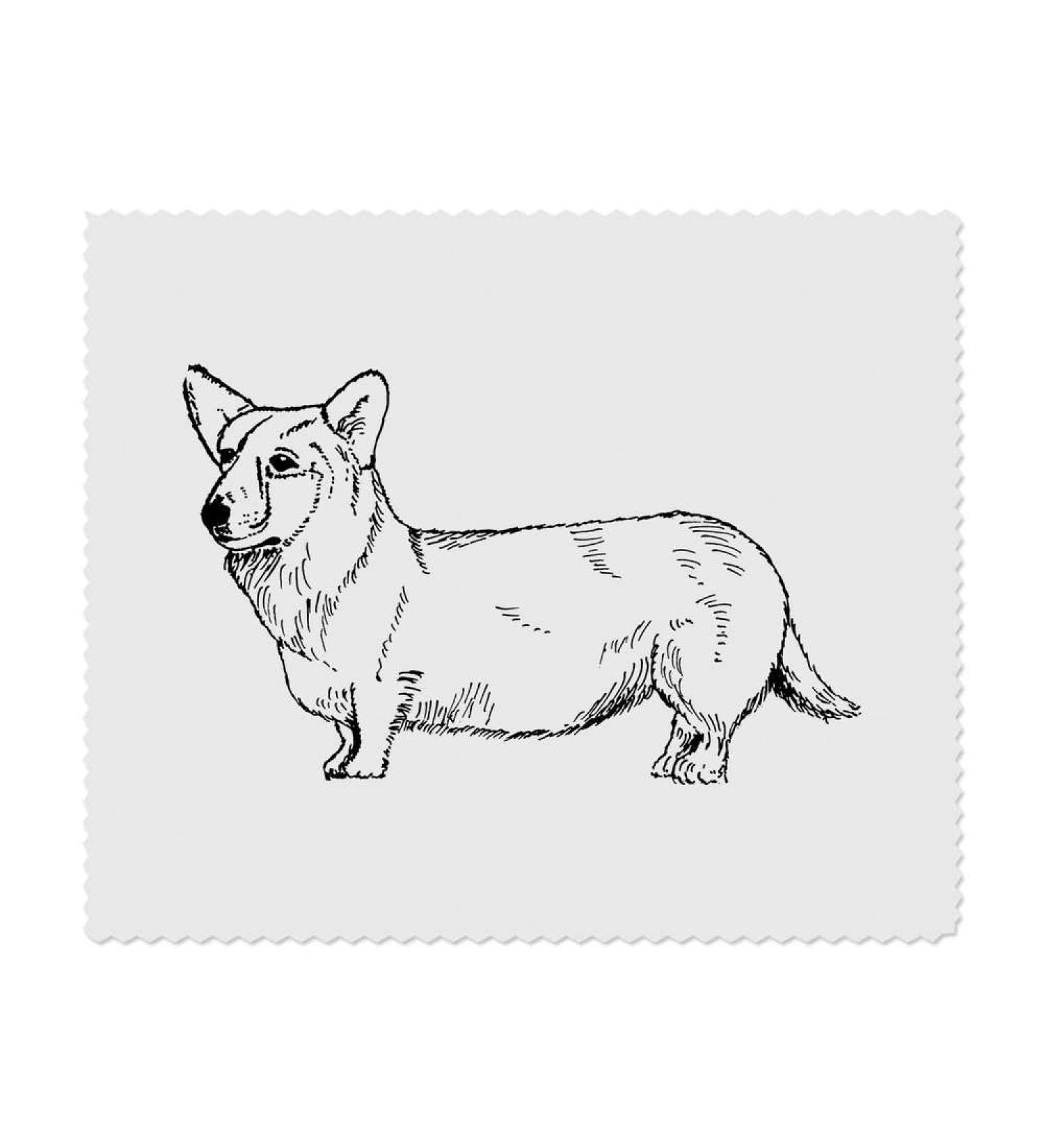 Azeeda Welsh Corgi Microfiber Lens & Glasses Cleaning Cloths - 2 Pack | International Shipping Available - Buy Online on GoSupps.com