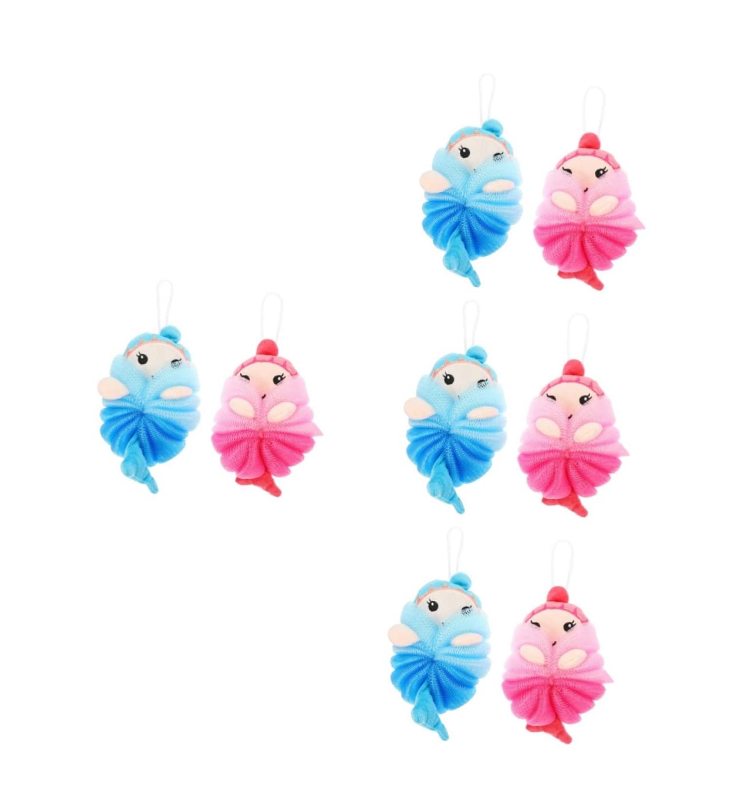 Healeved 8 Pcs Cartoon Bath Sponge Set - Kid-Friendly Exfoliating Loofah & Shower Pouf for Ultimate Clean & Fun - Buy Online on GoSupps.com