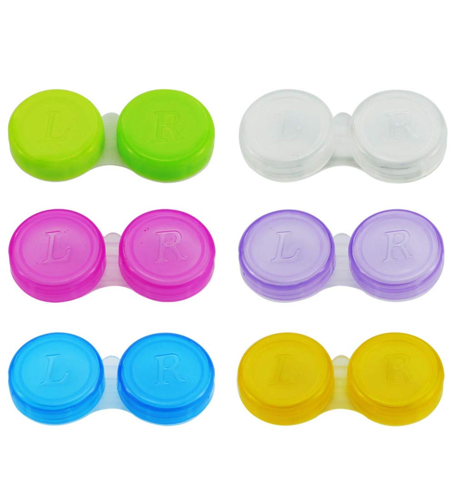WFPLUS 30 Pack Colorful Contact Lens Case - Bulk Eye Lens Holder Container - Buy Online on GoSupps.com