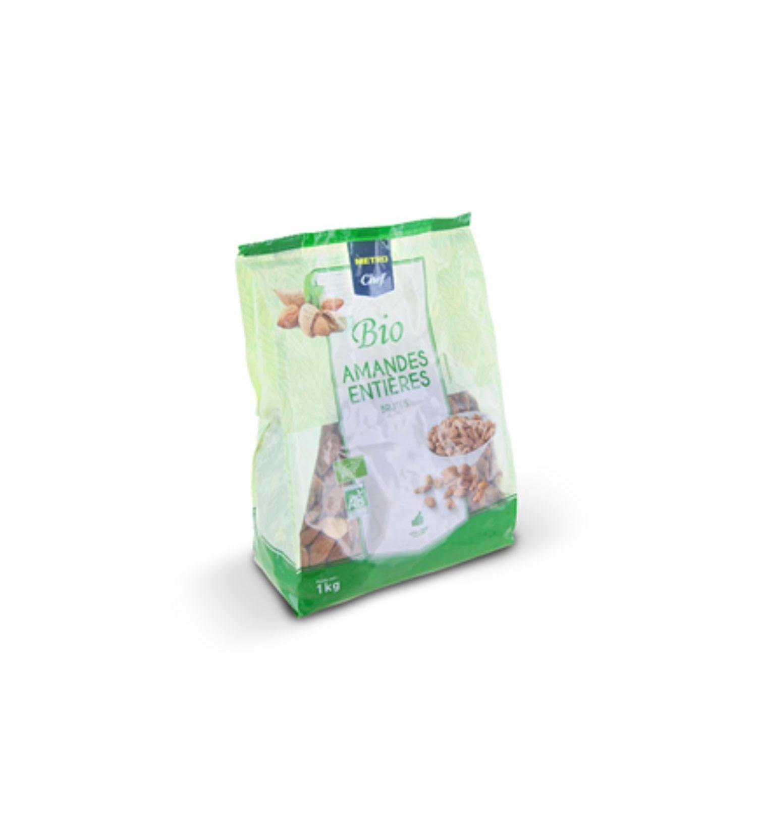 METRO Chef Raw whole almond ORGANIC 1kg x2