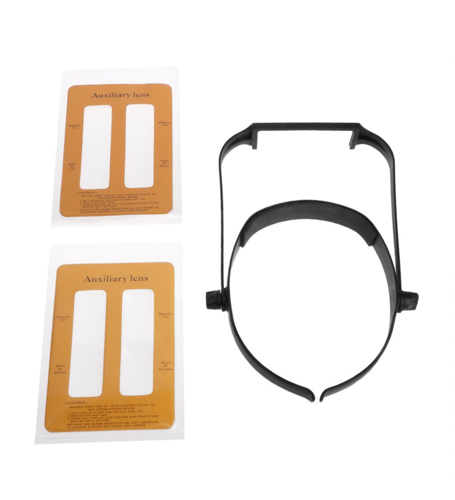1.6X 2.0X 2.5X 3.5X Head Headband Replaceable Lens Loupe Magnifier Magnify Glass Small Gift - Buy Online on GoSupps.com