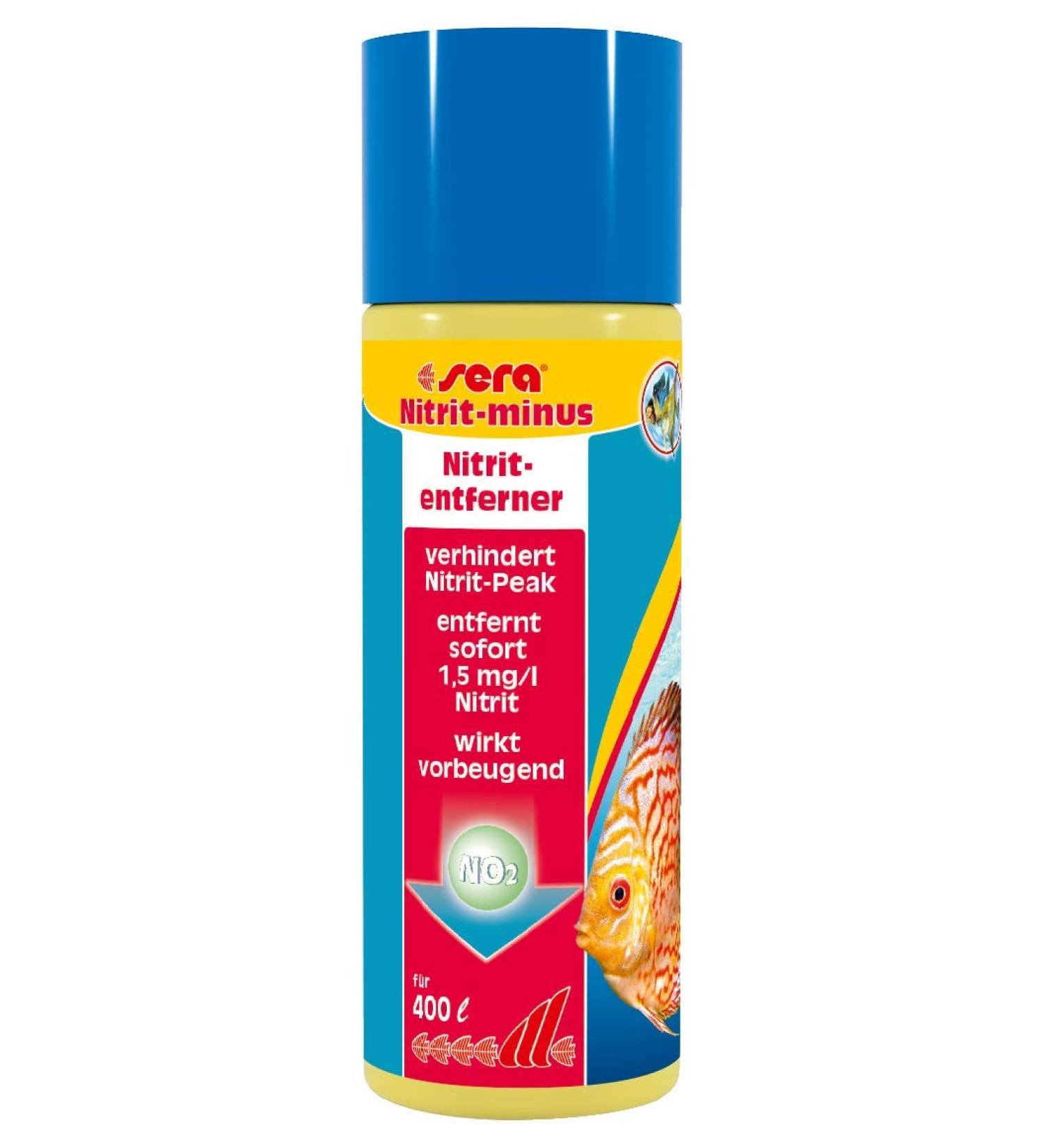 Sera Nitrit-Minuse 100 ml - Instant Nitrite Remover for Aquariums | Reduces Nitrite Levels Up to 1.5 mg/l | Optimal Water Quality Solution - Buy Online on GoSupps.com