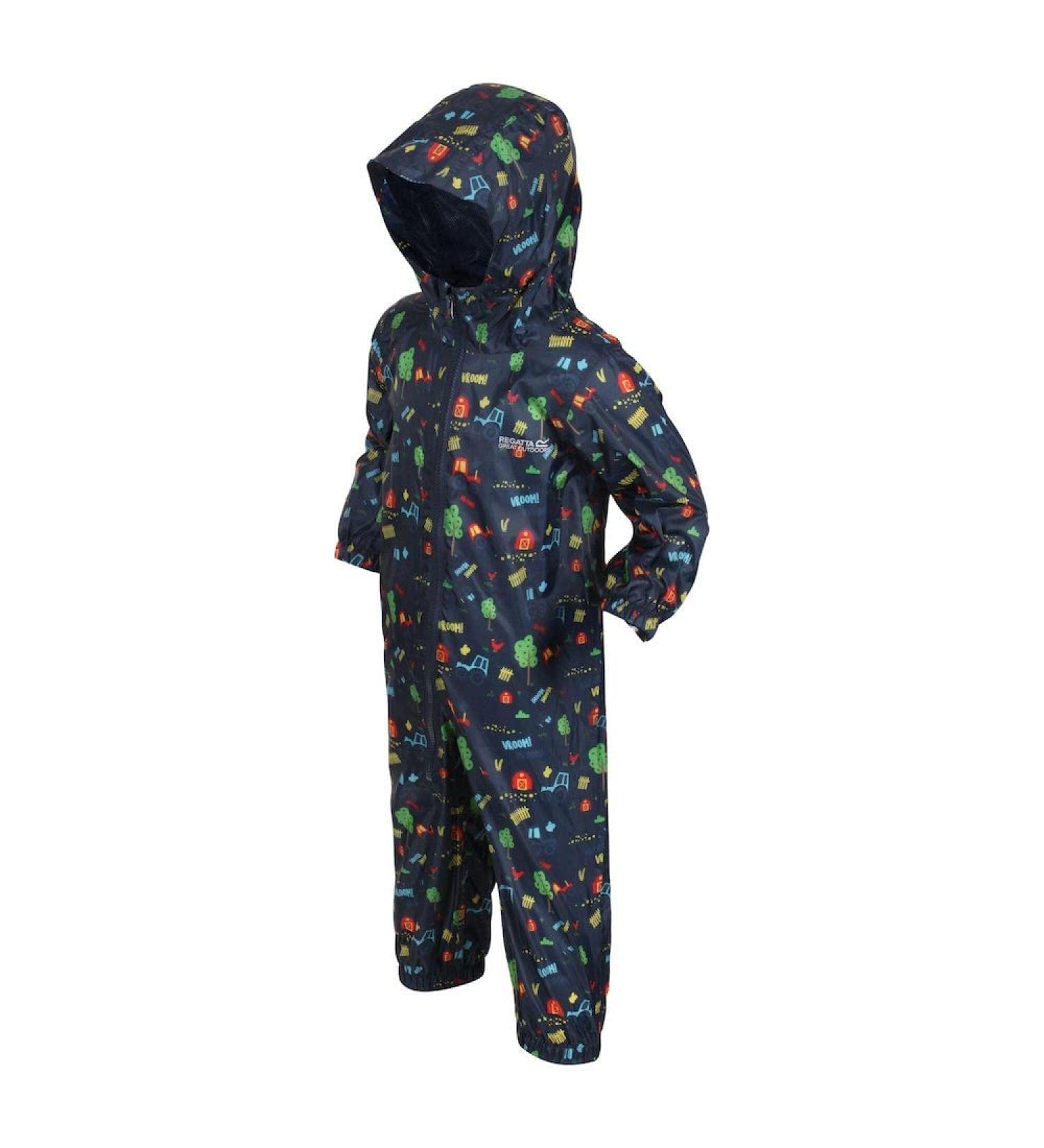 Regatta Kids Puddle Iv All-in-One Suit 6-12 Months - Tractor Blue | Unisex - Buy Online on GoSupps.com