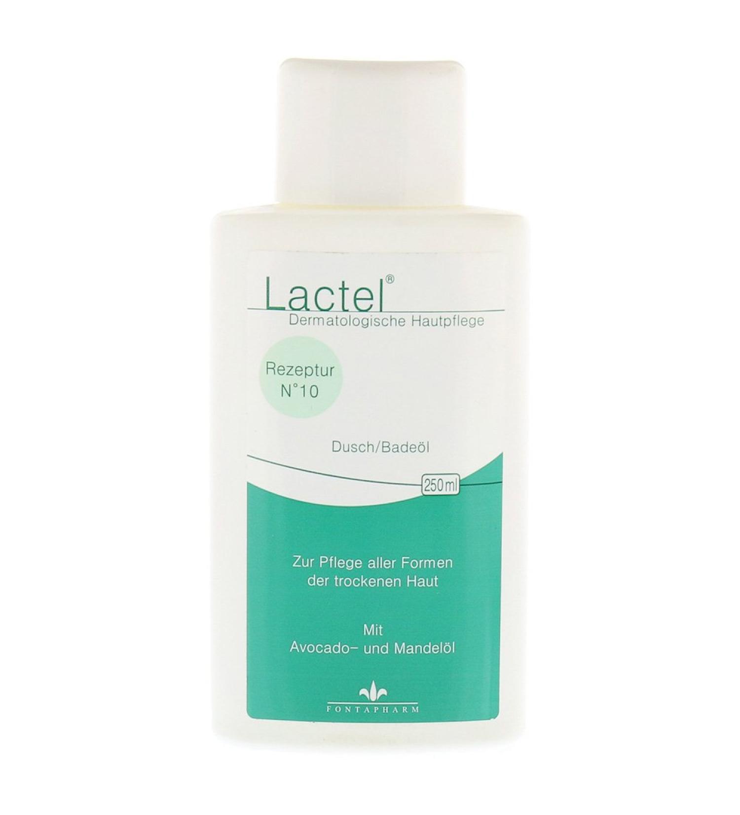 Lactel no.10 shower bathing oil 250 ml