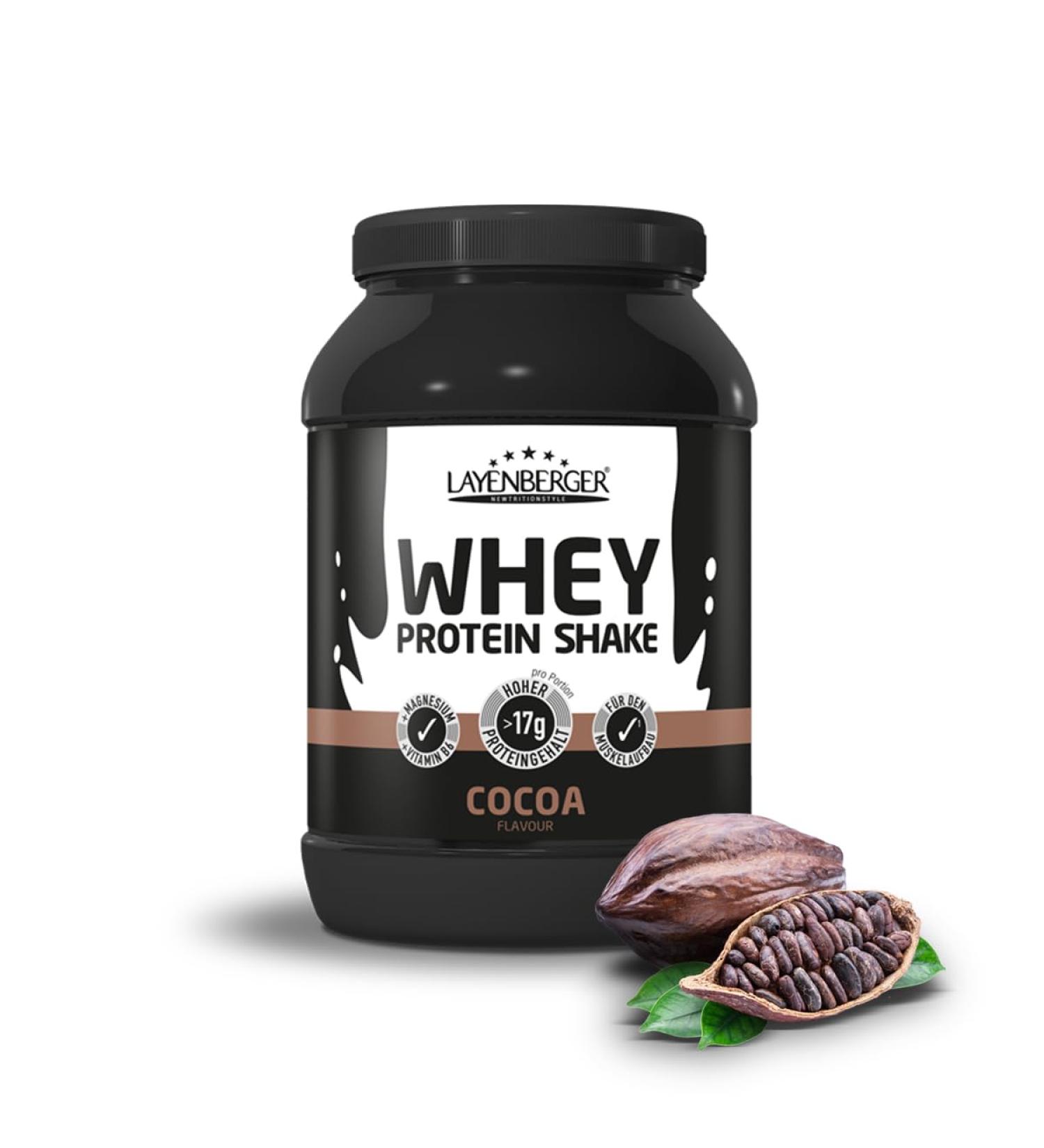 Layenberger WHEY Protein Shake - 66% Protein 14.7% BCAA Muscle Building - Cocoa Flavor 750g - International Shipping Available - Buy Online on GoSupps.com
