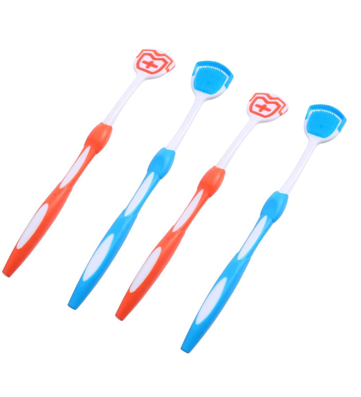 EXCEART Toothbrush & Tongue Cleaner - Ultimate Tongue Scraper & Scrubber for Adults & Babies - International Shipping Available - Buy Online on GoSupps.com