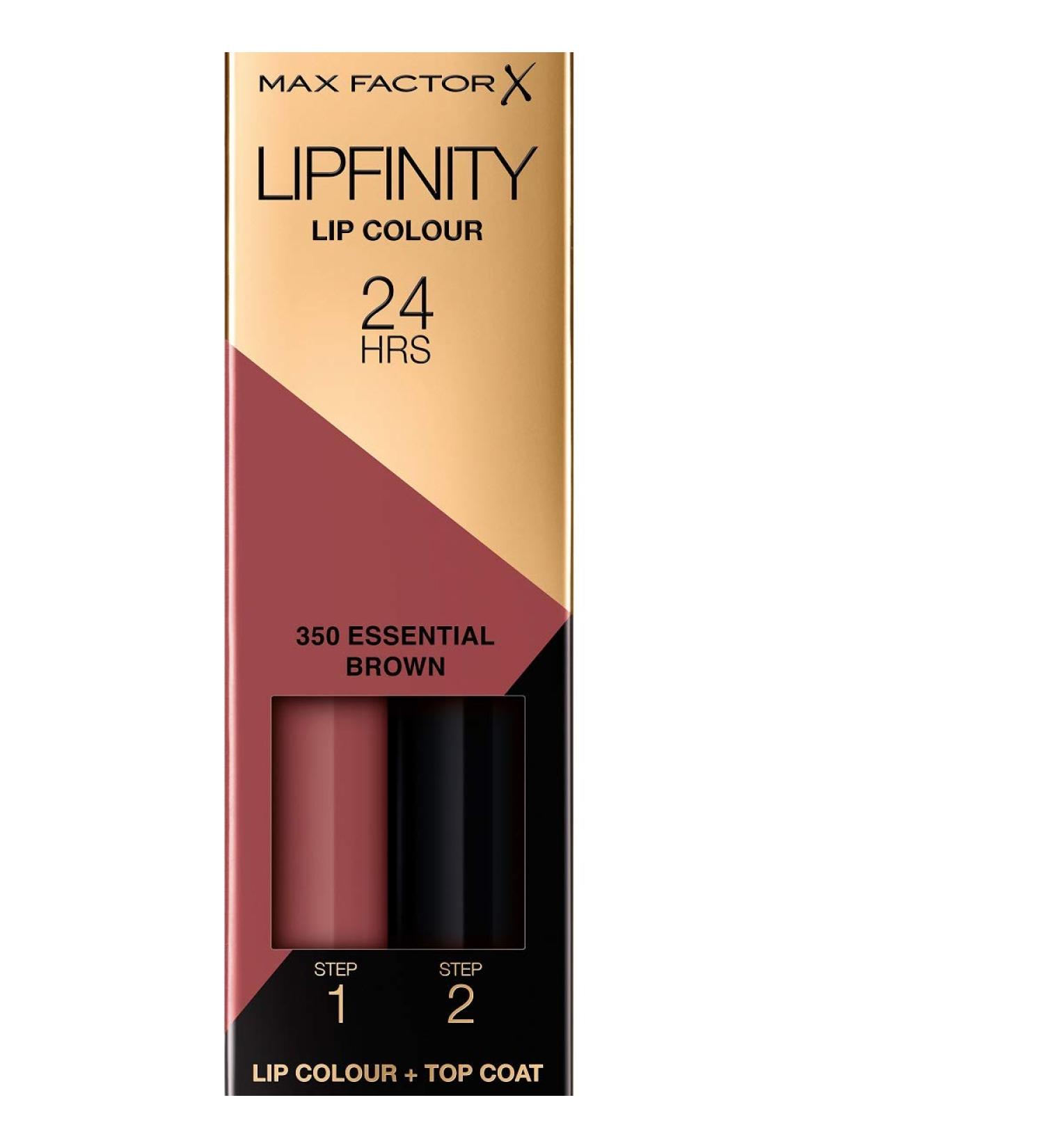 Max Factor Lipfinity 350 Essential Brown - Long-lasting Lip Color | 2 x 2 ml | International Shipping Available - Buy Online on GoSupps.com