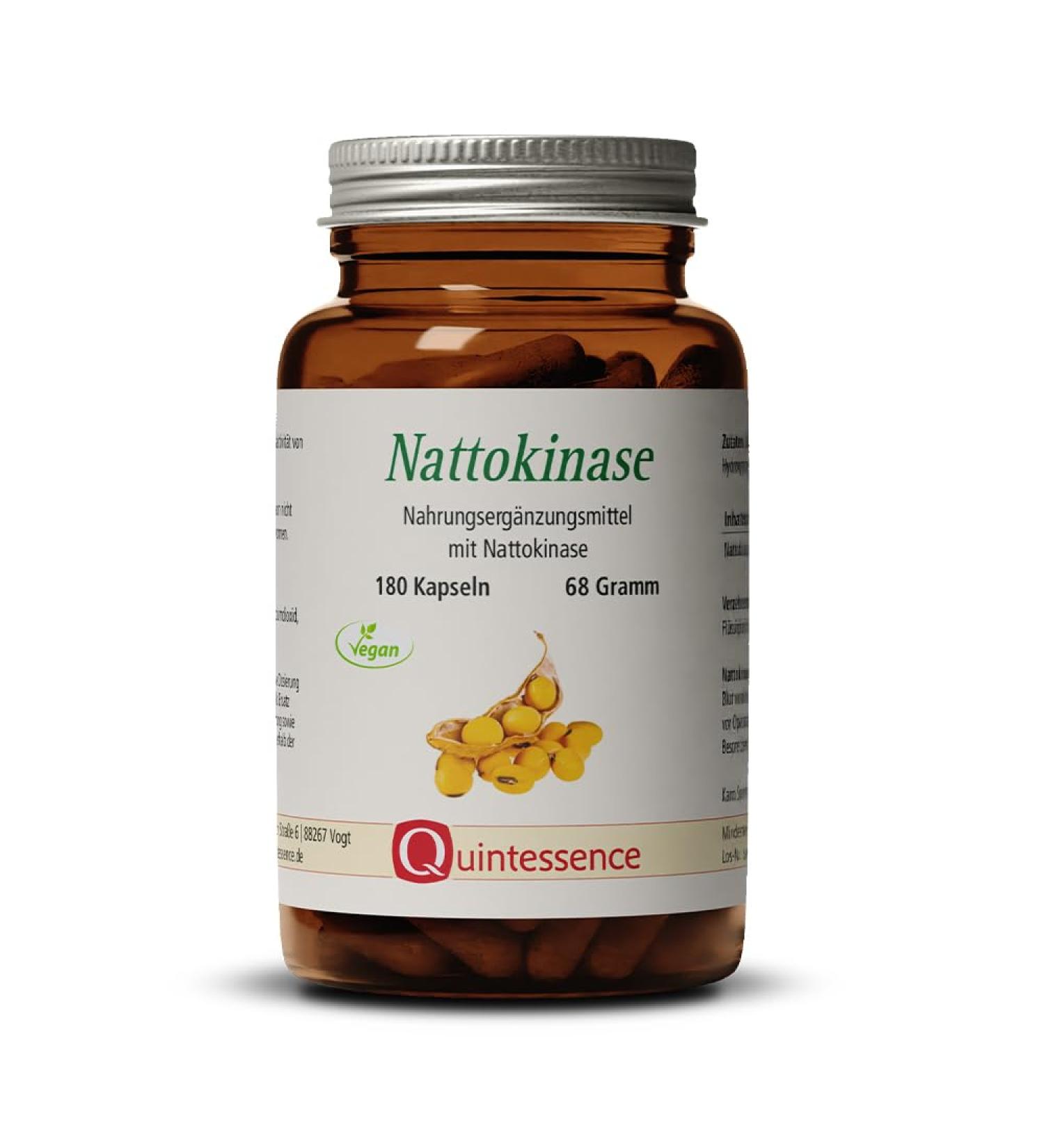 Buy Quintessence Nattokinase Capsules 180 - High-Dose Organic Vegan Additive-Free 100mg | International Shipping - Buy Online on GoSupps.com