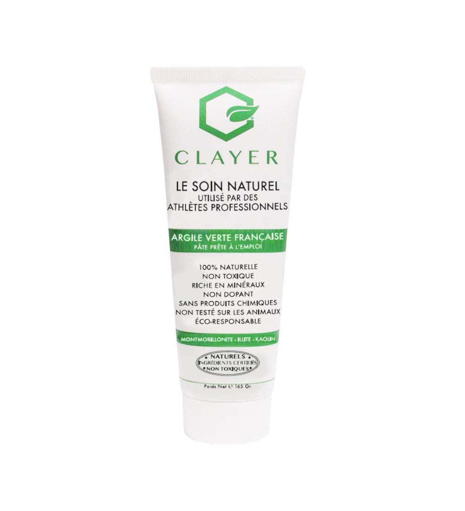 Clayer Natural sports care 100 natural nontoxic made in France pure green tone ready to use - Buy Online on GoSupps.com