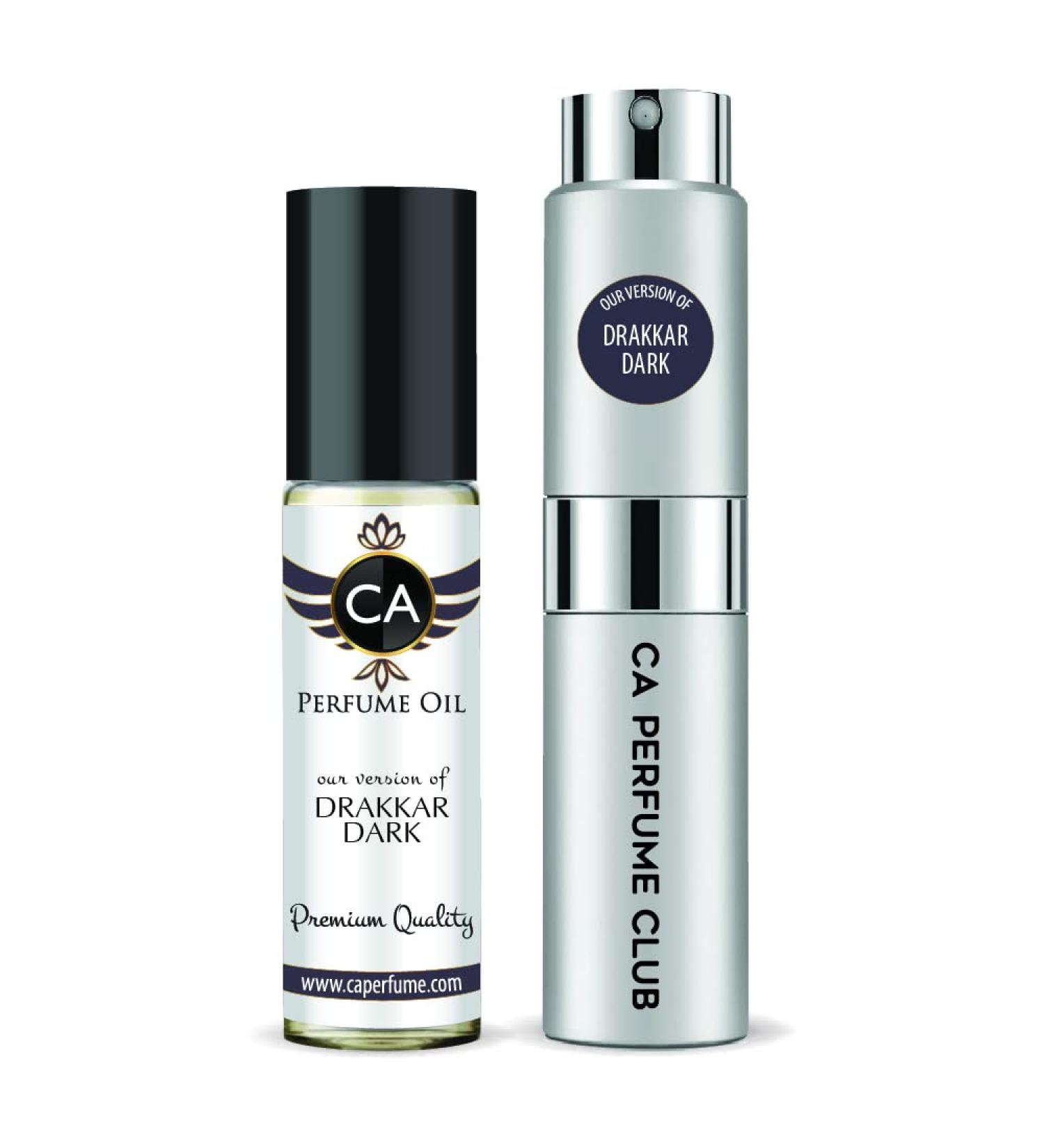 CA Perfume Duo Impression of Laroche Drakkar Dark For Men Eau de Parfum Refillable Atomizer Sprayer + Fragrance Body Oil Long Lasting Sample Travel Size Roll-On Bottle 0.27 Fl Oz+0.33 Fl Oz - Buy Online on GoSupps.com
