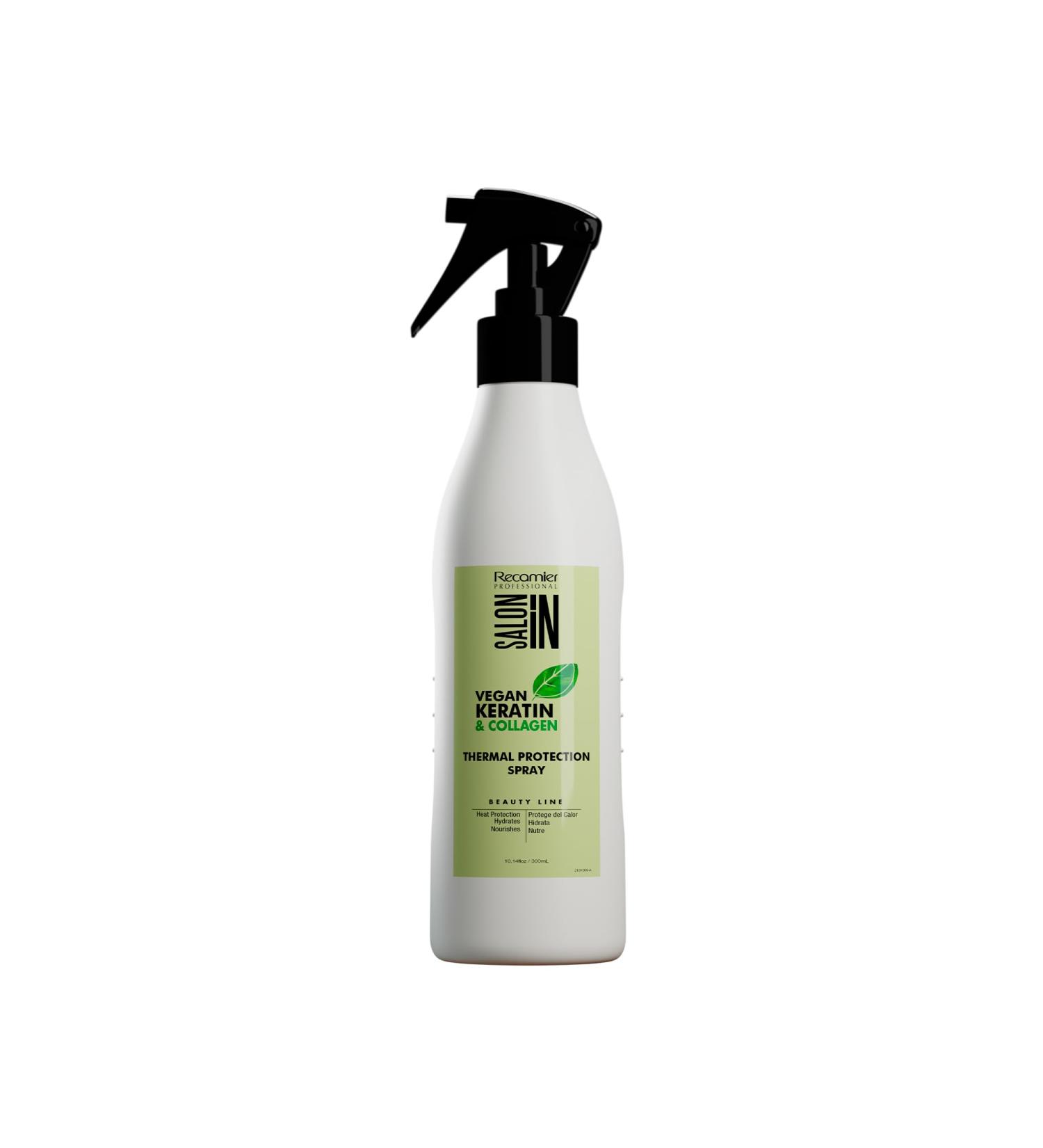 Vegan Keratin & Collagen Hair Thermal Protector Spray - RECAMIER Professional Salon 10.14 fl.oz | International Shipping Available - Buy Online on GoSupps.com