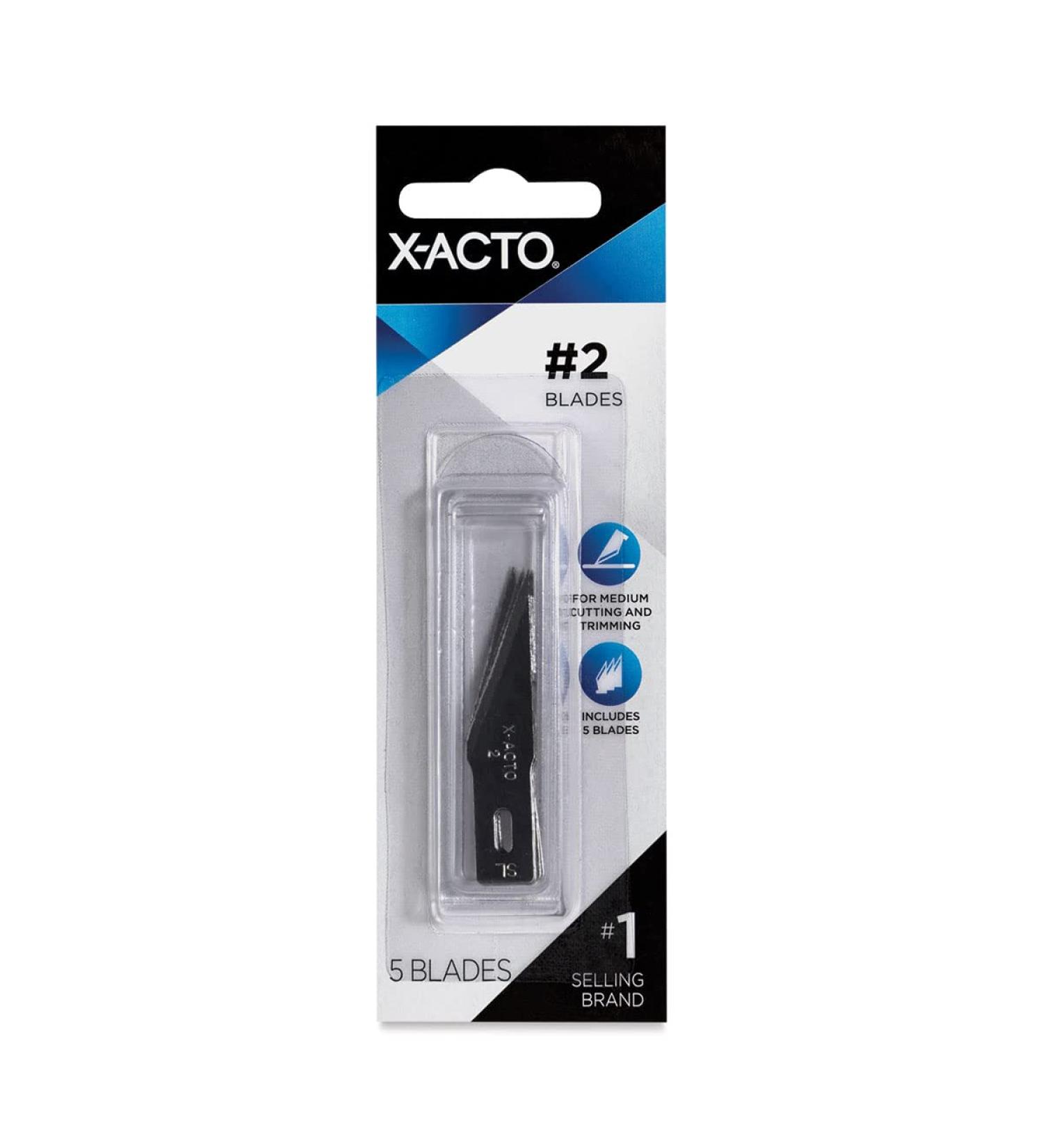 X Acto X202 5 Pack No. 2 Large Fine Point Blade