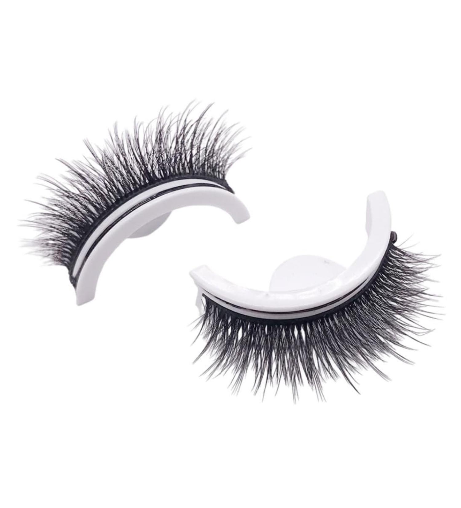 Self Adhesive Eyelashes Waterproof Thick False Lash Reusable Bushy Fluffy Eyelashes 1Pair. Bushy Style - Buy Online on GoSupps.com