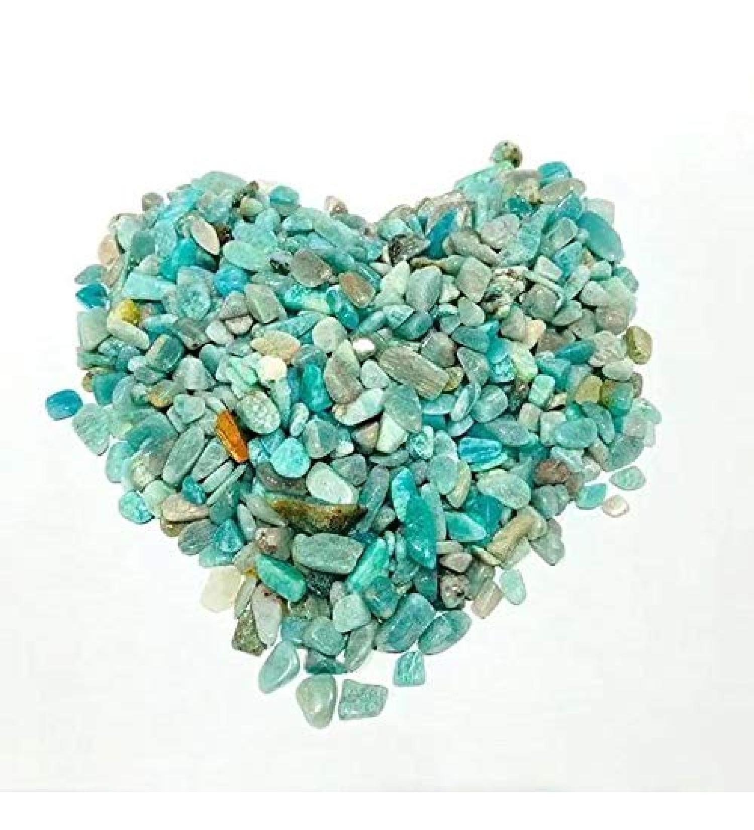 9mm-12mm Natural Gemstone Crystal Stone Amazonite Gravel Tumbled Stones 1000g Ornaments Chakra Reiki Balancing - Buy Online on GoSupps.com