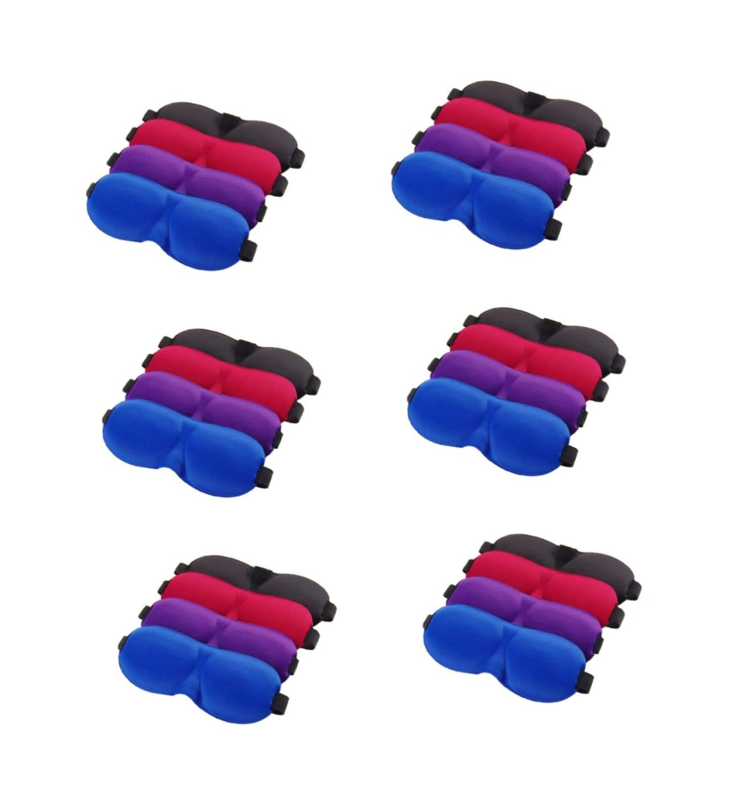 Shop Mobestech 24 Pcs Blackout Sleep Masks - Comfortable Adult Travel Goggles for Restful Sleep - Buy Online on GoSupps.com