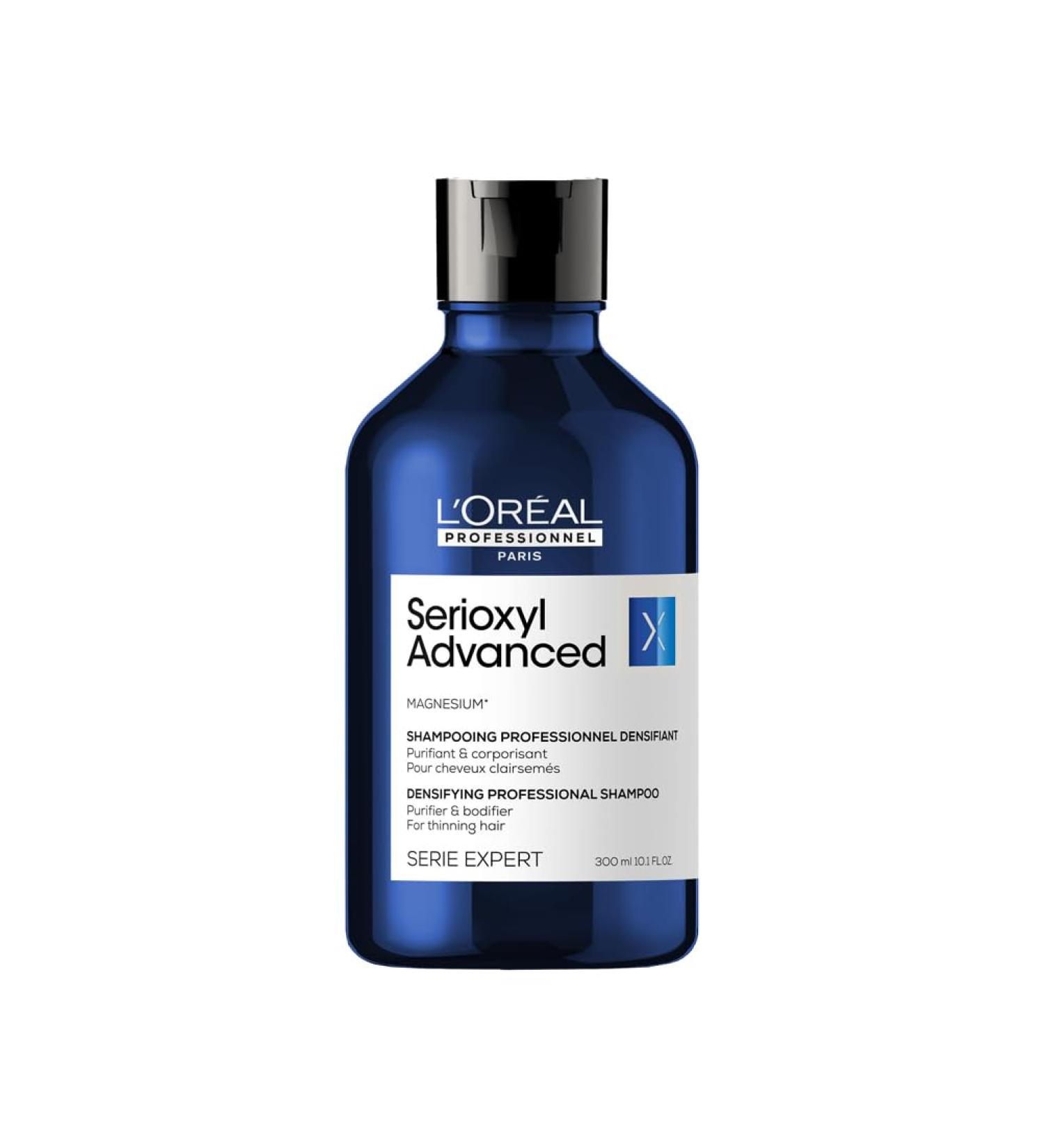 LOr al Professionnel Strengthening and Purifying Shampoo For Thinning Hair Purifies the Hair Roots of Product Residue and Stimulates Hair Growth With Magnesium Serioxyl Advanced 300ml - Buy Online on GoSupps.com