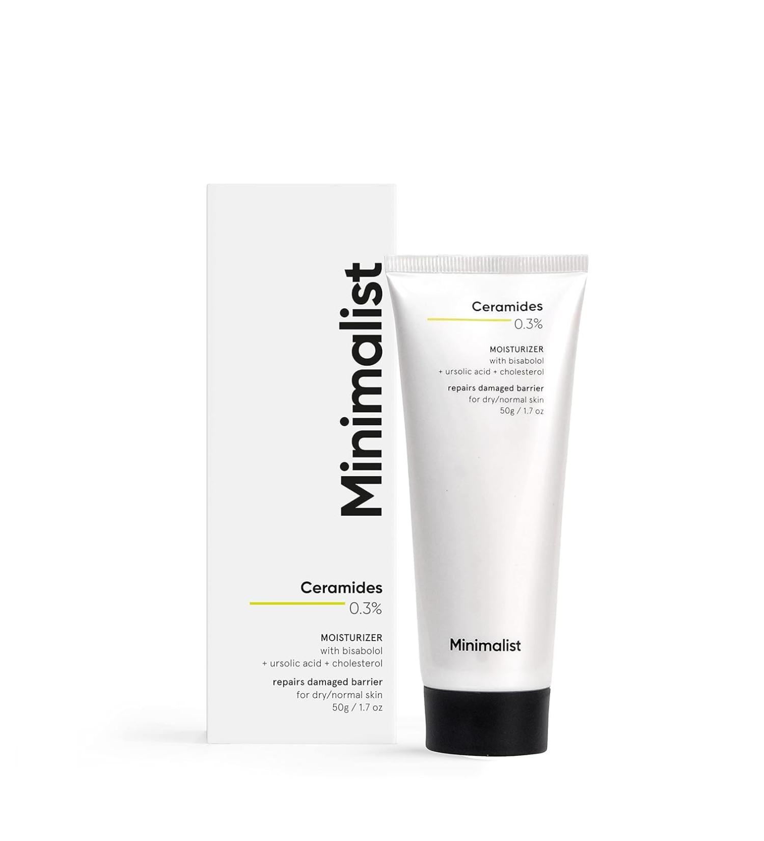 Minim.alist Ceramide Face Moisturizer 0.3% | Deep Moisturization & Barrier Repair Cream for Normal-Dry Skin Daily Hydration Solution - Buy Online on GoSupps.com