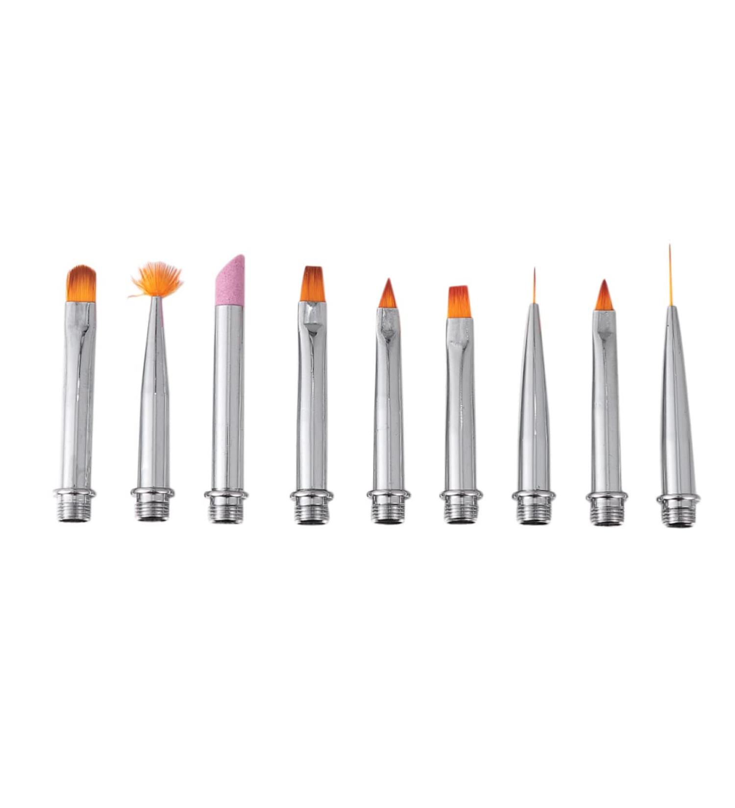 Ipetboom 1 Nail Decoration Brush Nail Drawing Brush Nail Art Painting Pen Nail Painting Brush Nail Pen Boxed 14.5X2X1cm Silver - Buy Online on GoSupps.com