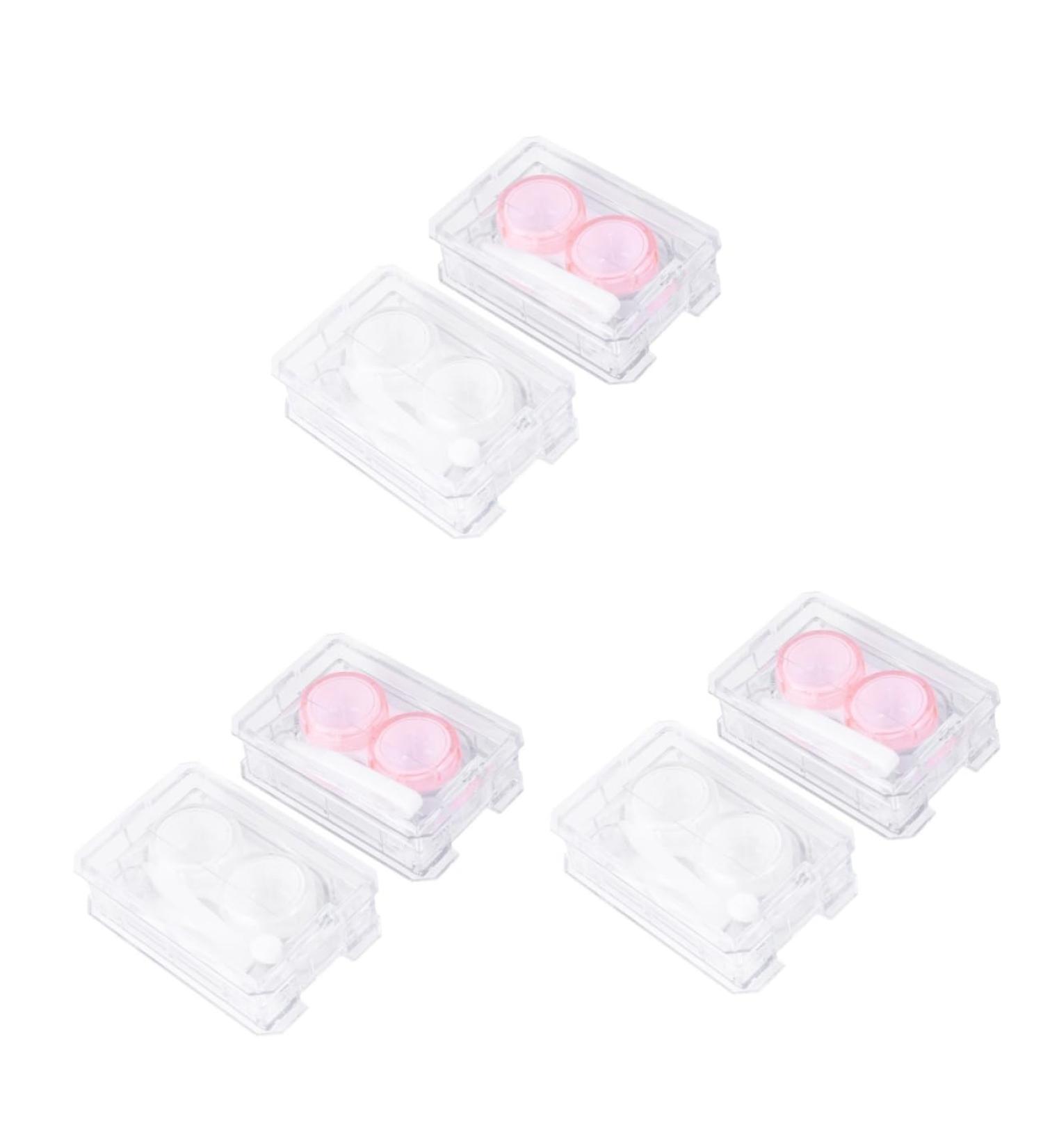 JECOMPRIS Mini Containers for Colored Contact Lenses - 6 Pack Portable Lens Holder & Cleaning Case - Buy Online on GoSupps.com