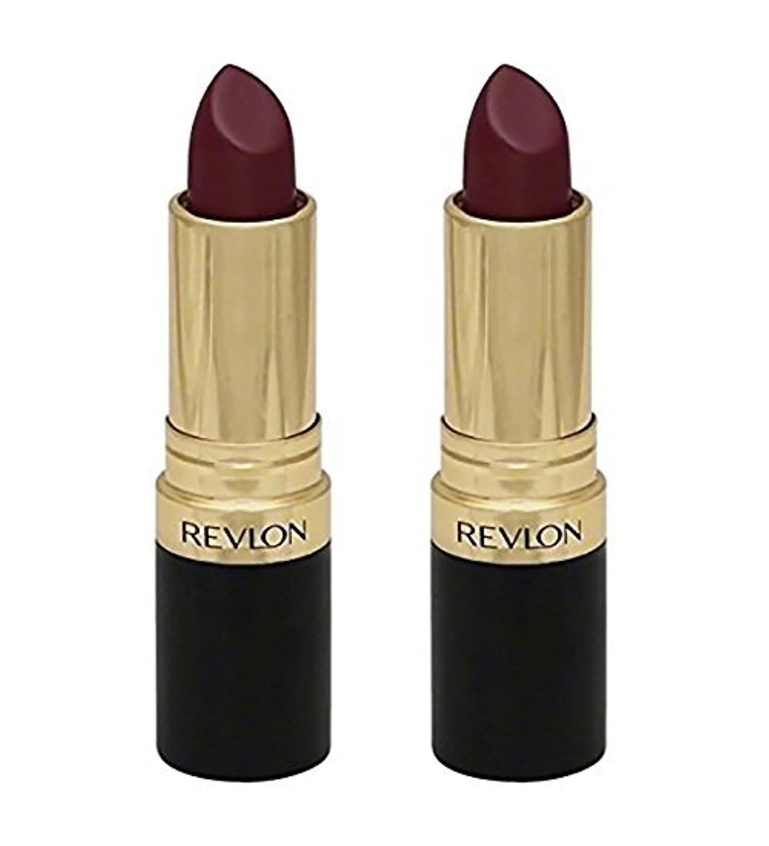 Revlon Super Lustrous Plum Velour Lipstick - Pack of 2 - Buy Online on GoSupps.com
