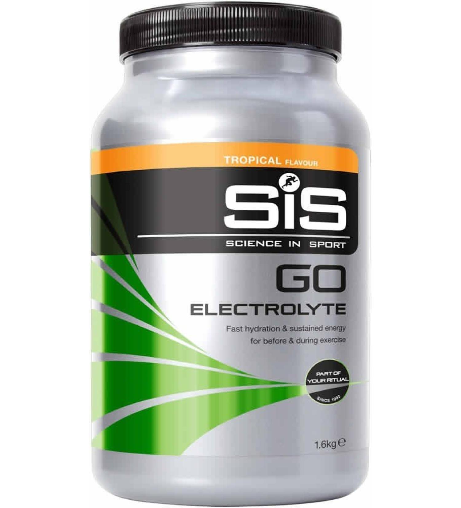 Science In Sport GO Electrolyte Powder Energy Drinks High Carbohydrates and Sodium Tropical Flavour 32 Servings Per 1.6 kg Tropical 1.6 kg (Pack of 1)