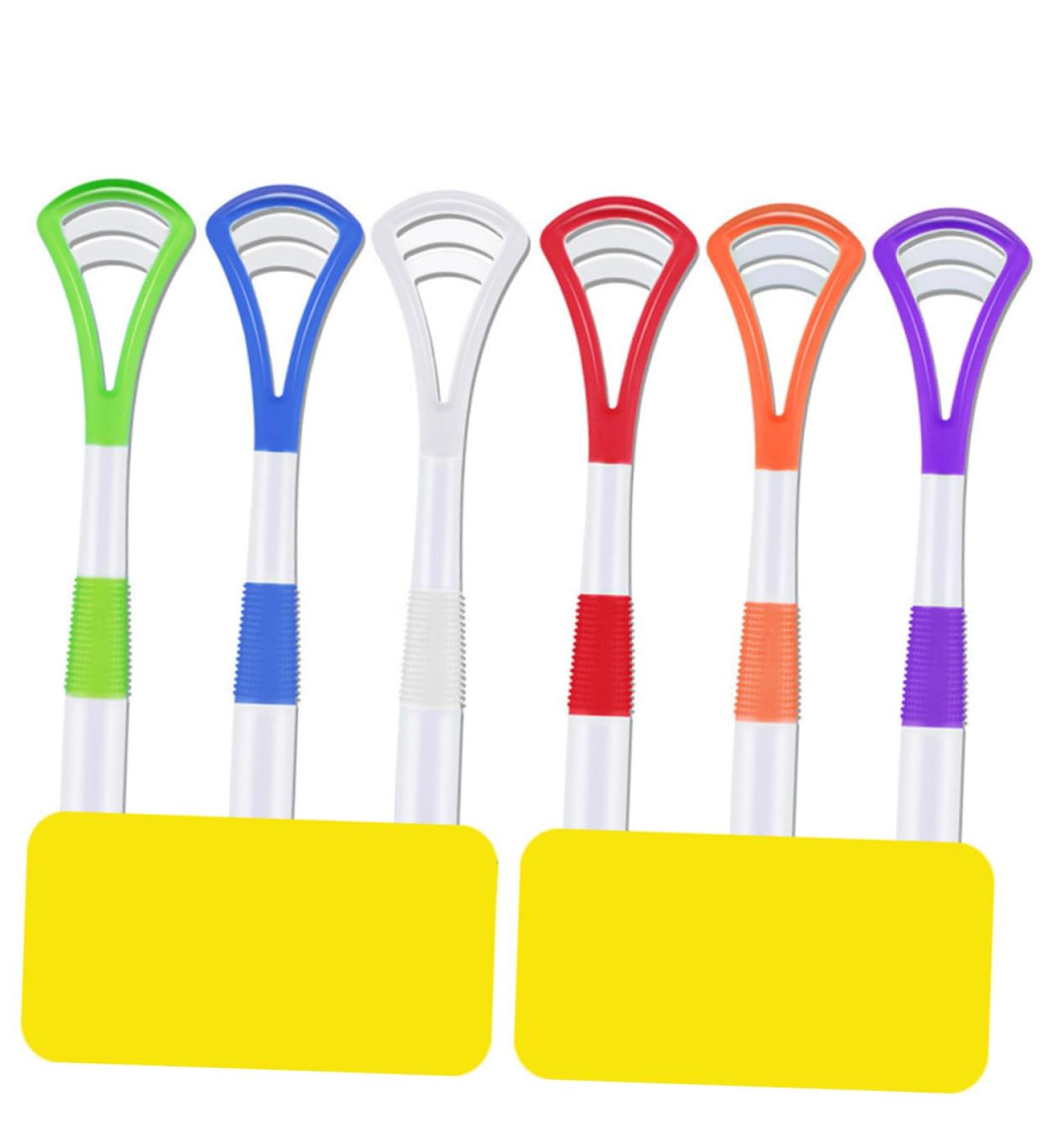 HOMSFOU Tongue Brush - Best Tongue Cleaner for Adults | Effective Oral Hygiene Tool - Buy Online on GoSupps.com