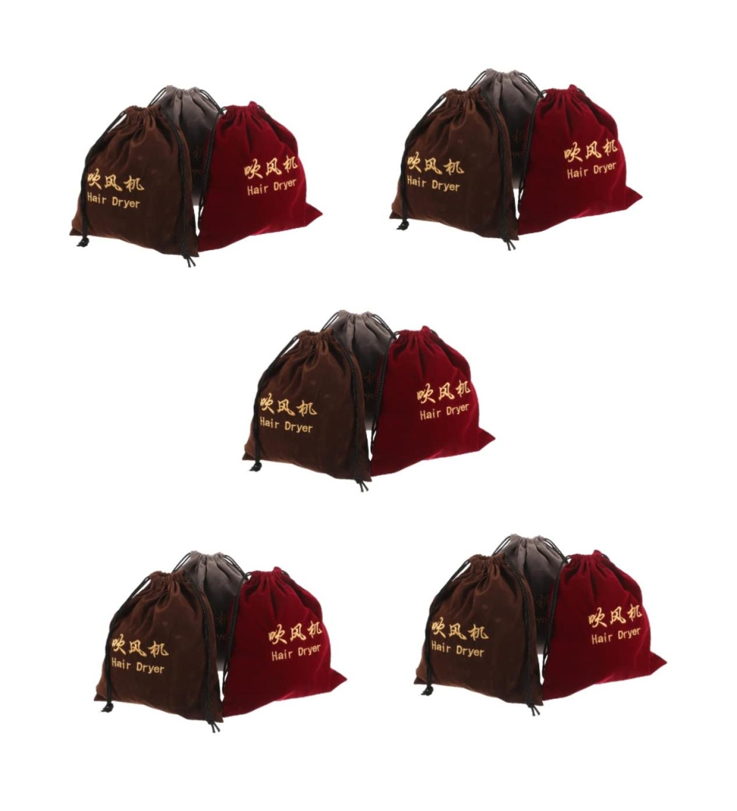 TOVINANNA 15 Pcs Hair Dryer Bag Travel Makeup Bag Organizer Fabric Hair Dryer Drawstring Bags - Buy Online on GoSupps.com